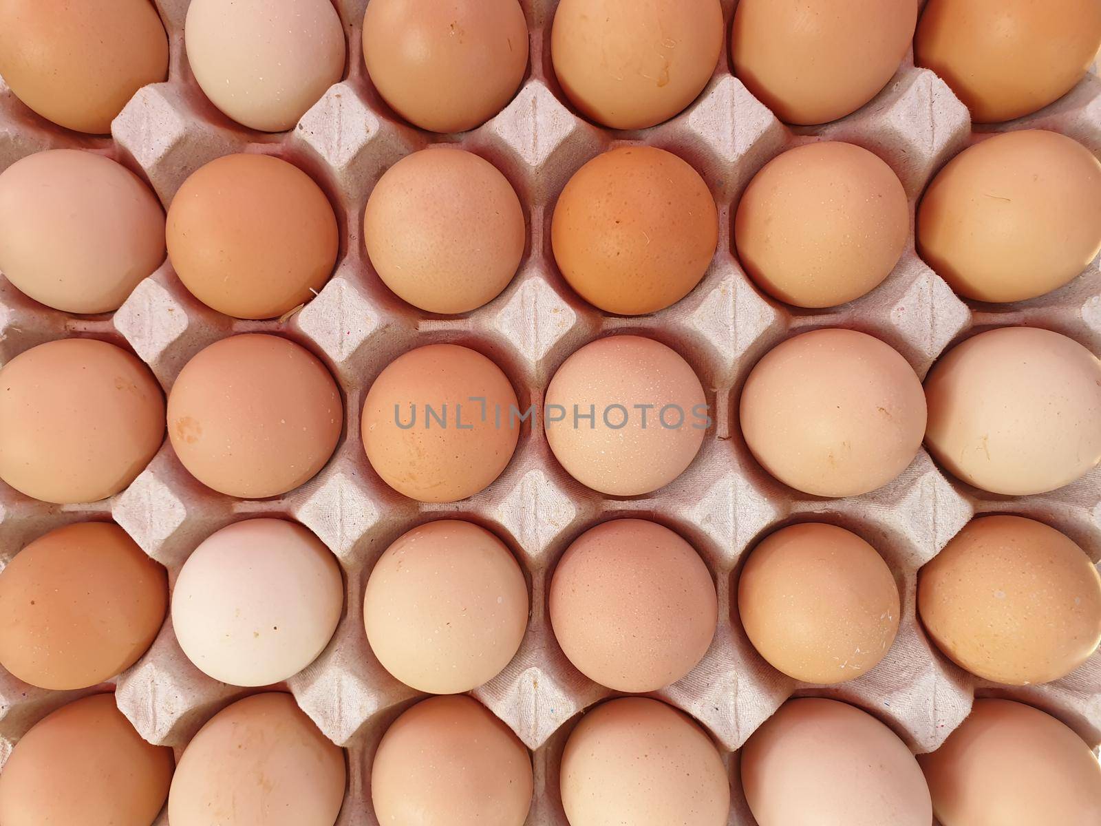 Fresh eggs products for sale in supermarket by NongEngEng