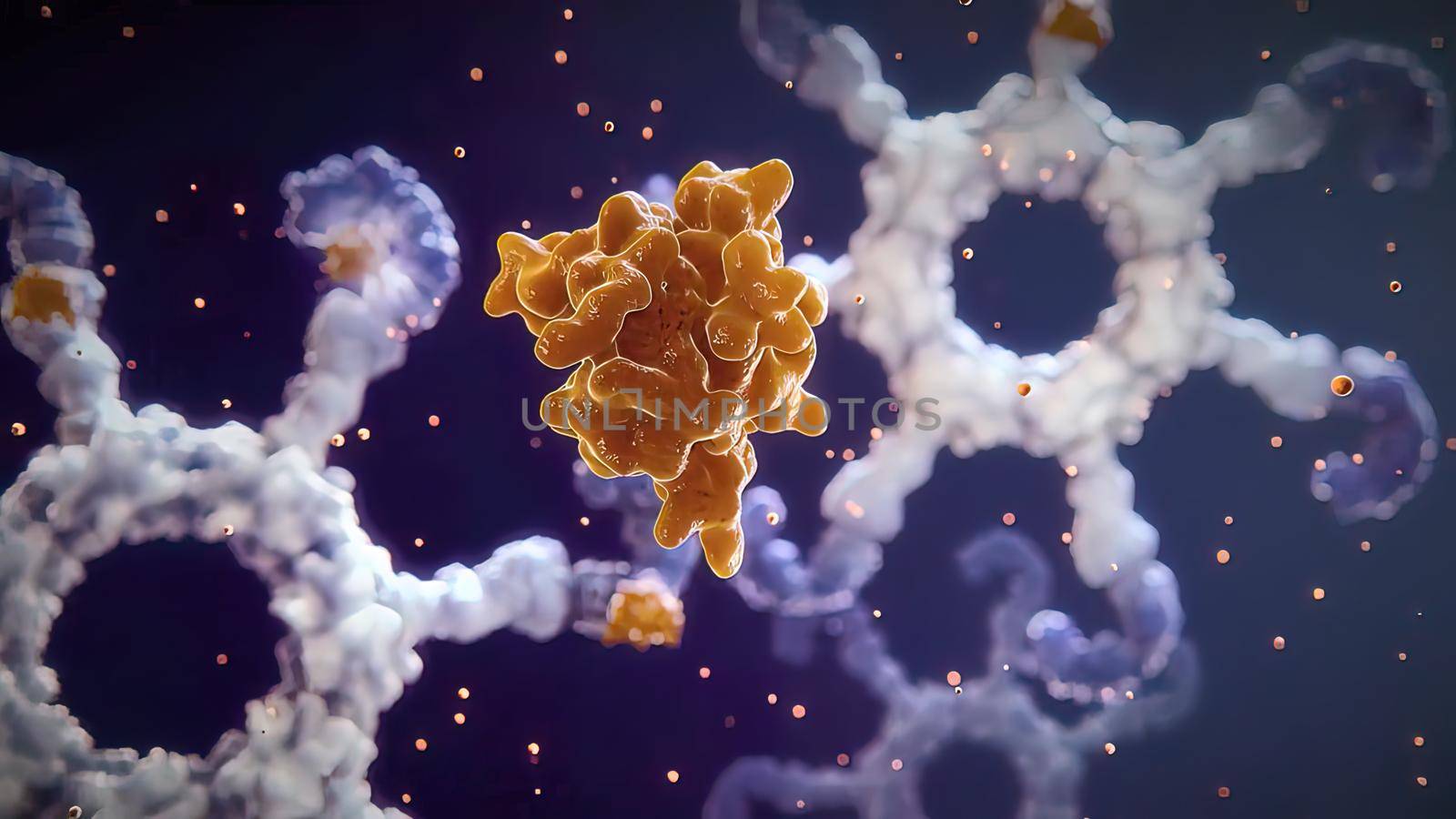 Antibodies destroy an infected cell by a virus, immun defense kill the infected cell by creativepic