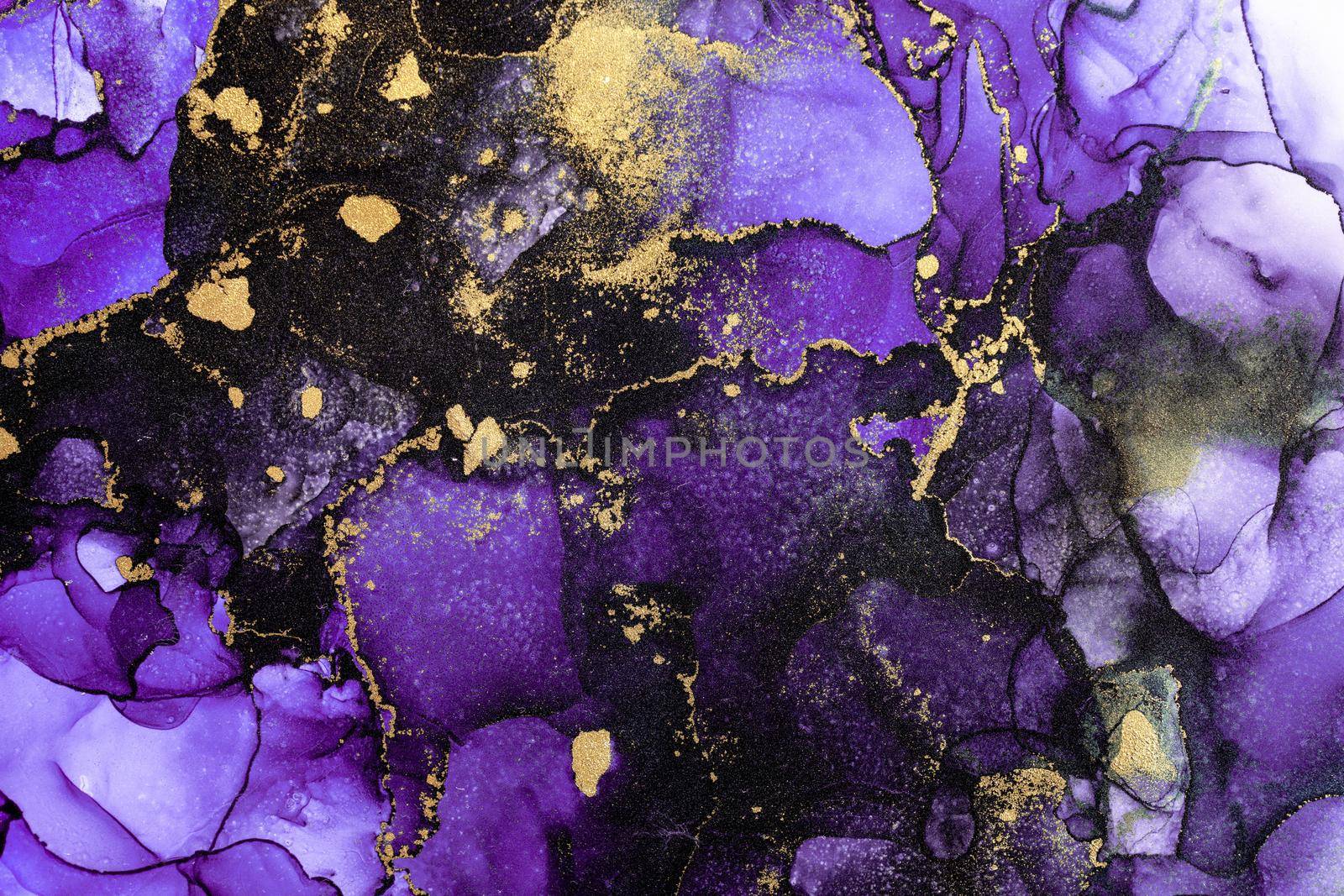 Marble ink abstract art from exquisite original painting for abstract background . Painting was painted on high quality paper texture to create smooth marble background pattern of ombre alcohol ink .