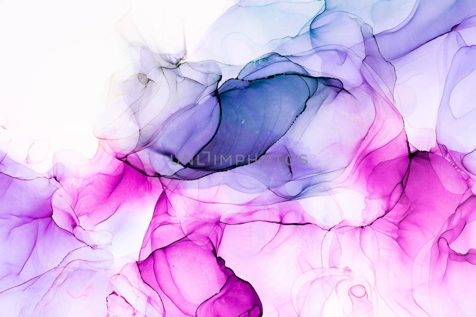 Marble ink abstract art from exquisite original painting for abstract background . Painting was painted on high quality paper texture to create smooth marble background pattern of ombre alcohol ink .