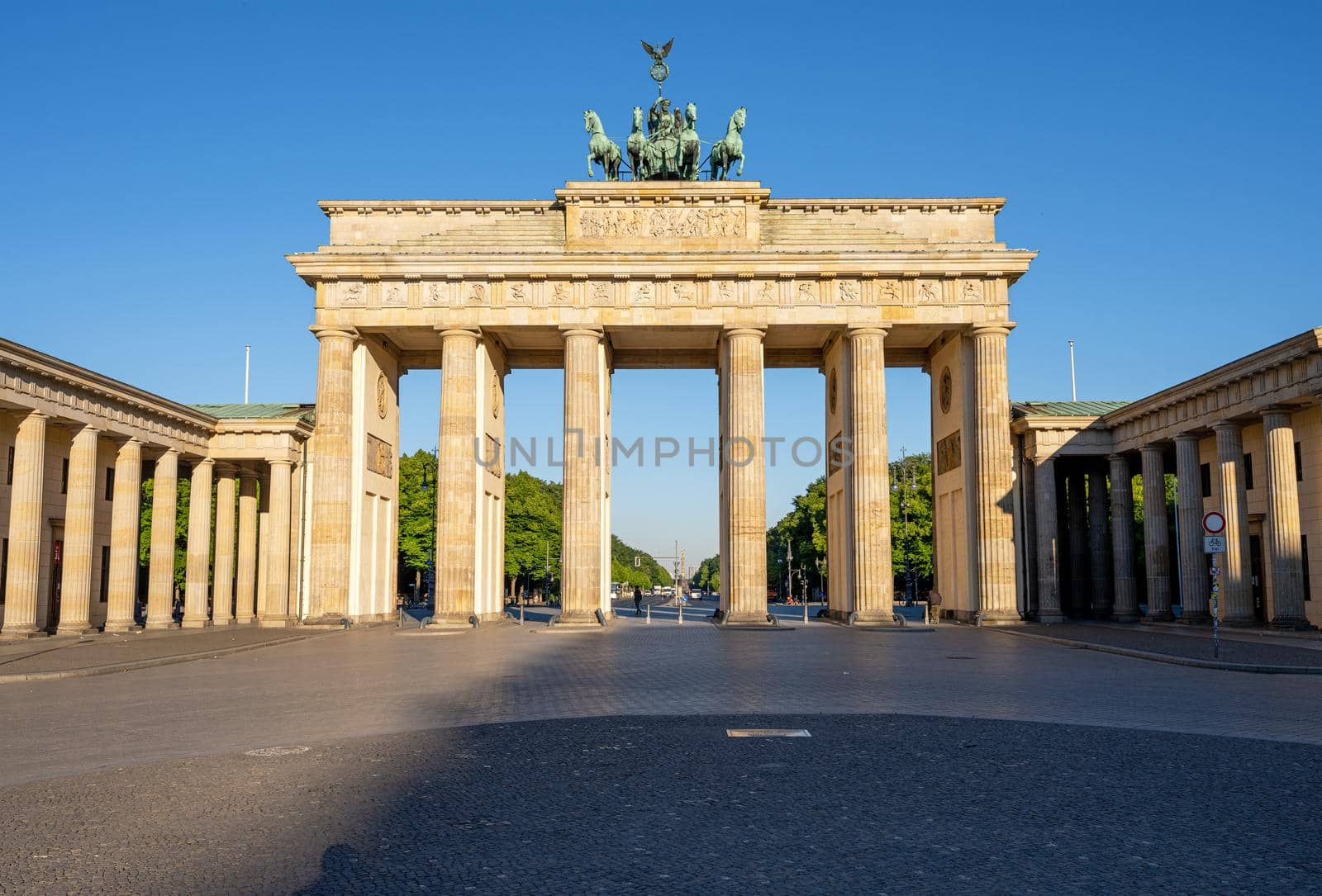 The famous Brandenburg Gate in Berlin by elxeneize