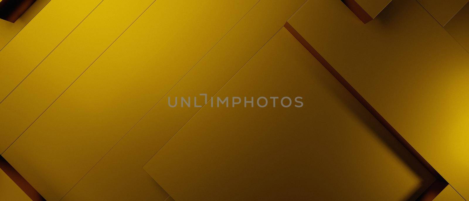 Abstract Geometric Yellow 3D Background by yay_lmrb