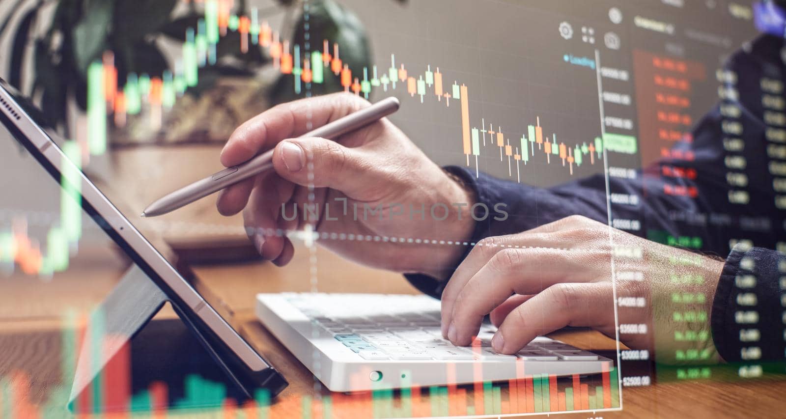 Analyze financial data chart trading forex, investing in stock markets, funds and digital assets
