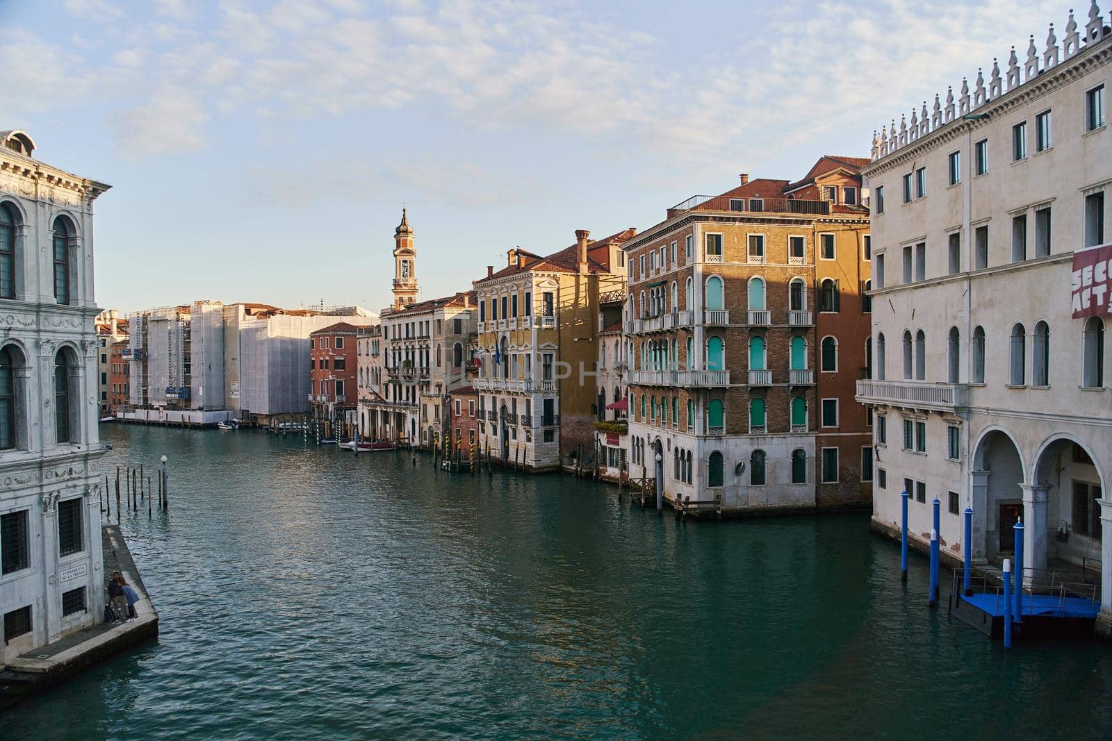 Venice, Italy - 10.12.2021: Beautiful view of famous Grand Canal in Venice, Italy by driver-s