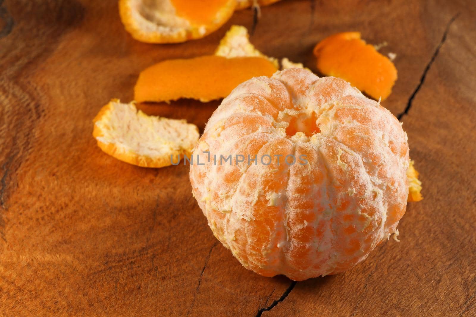 Whole Peeled Satsuma Mandarin Tangerine Fruit (Citrus unshiu) by jjvanginkel