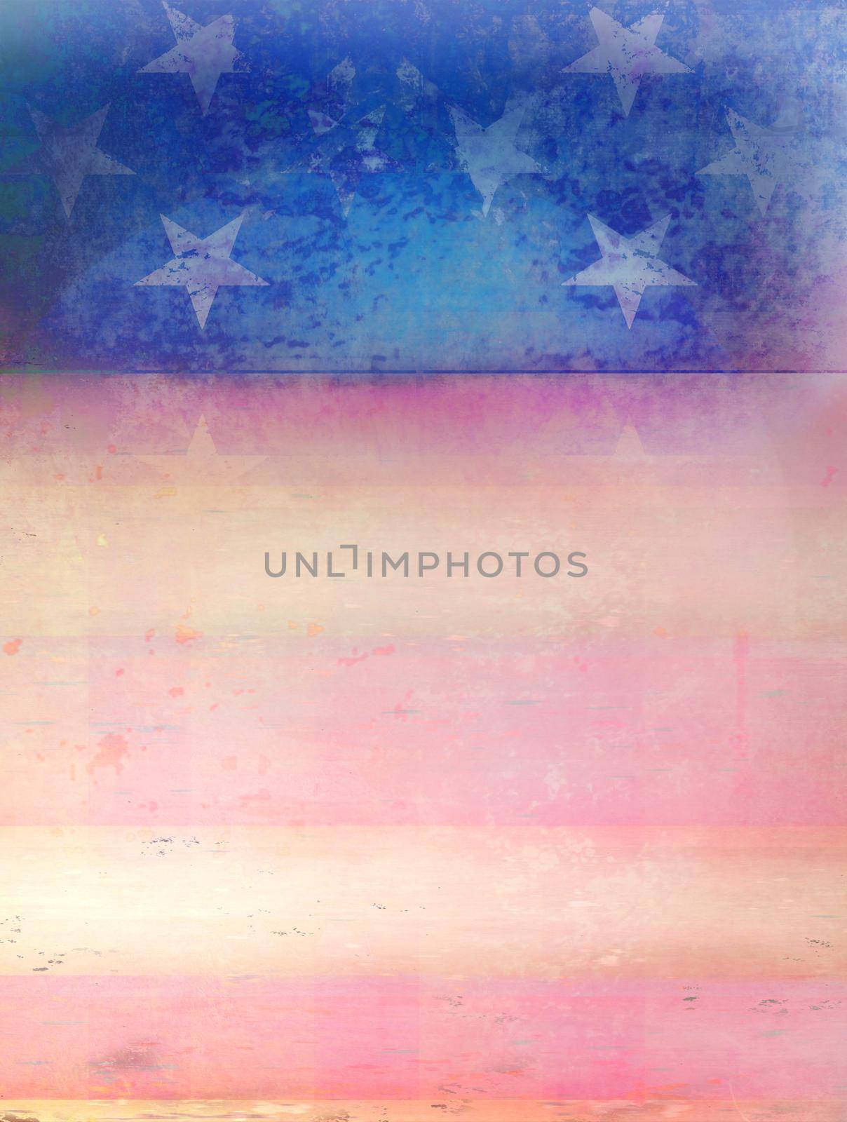 Grungy american flag frame by JackyBrown