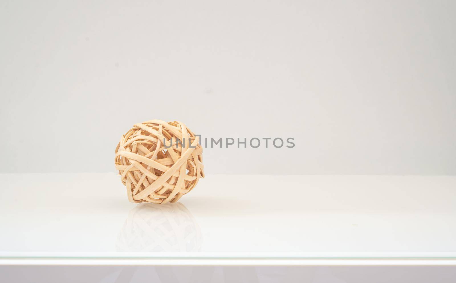 wicker ball from a vine natural colors  by ozornina