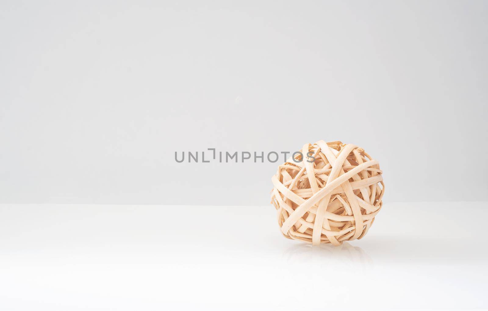 wicker ball from a vine natural colors  by ozornina