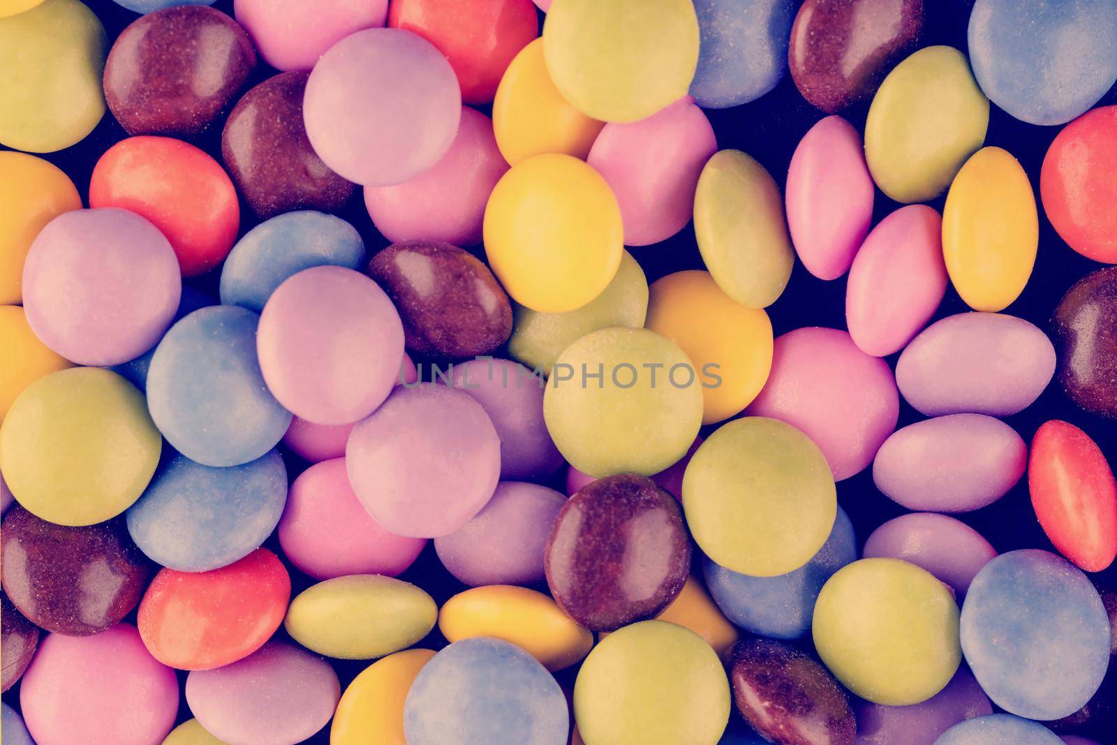 close up of colorful candy as a background