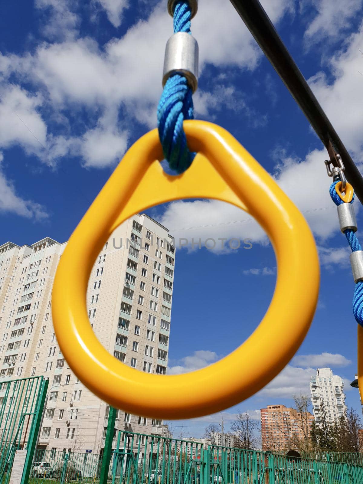 Sports complex with outdoor rings in the city of Moscow, Russia by olgavolodina