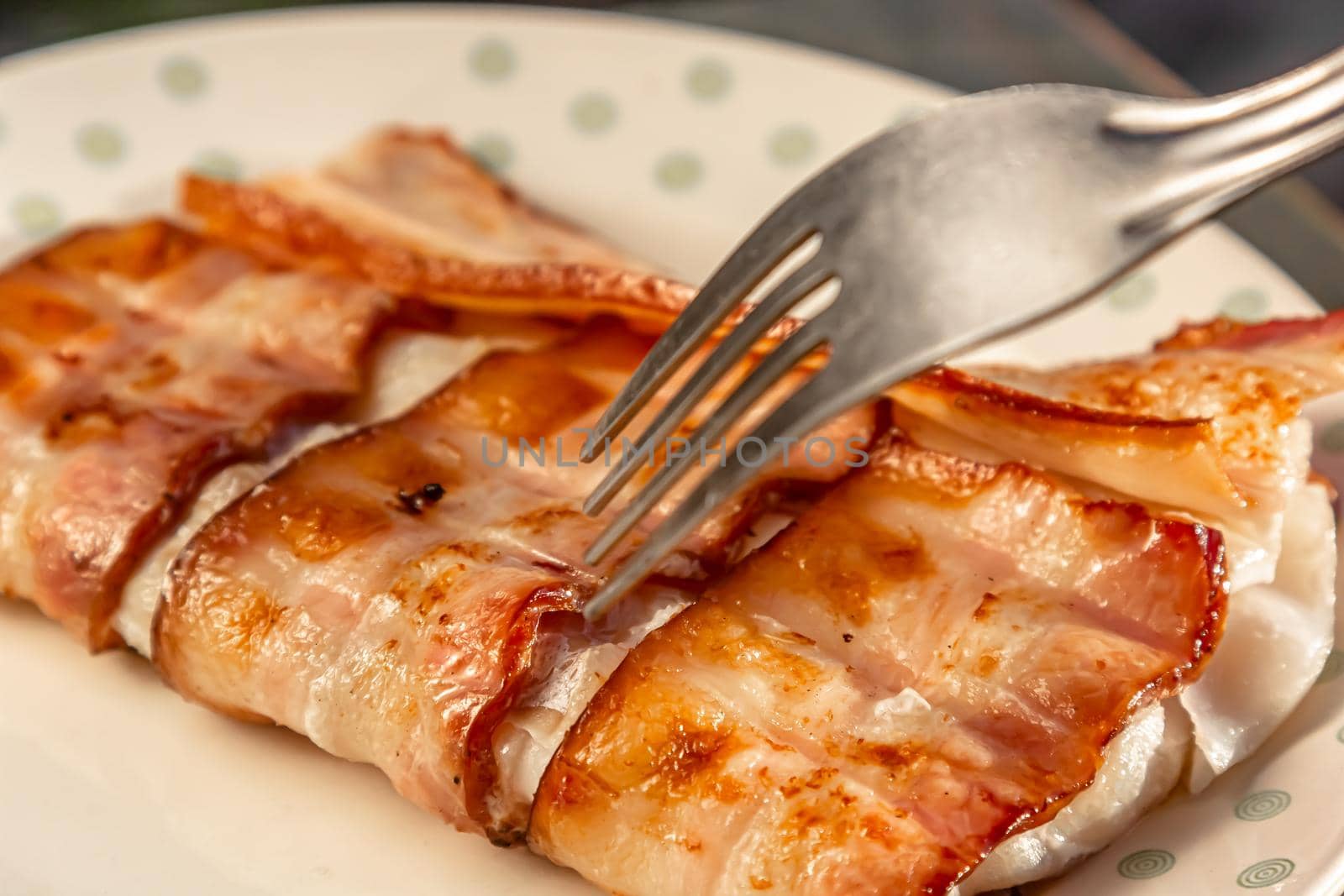 Cod fish wrapped in bacon by Milanchikov