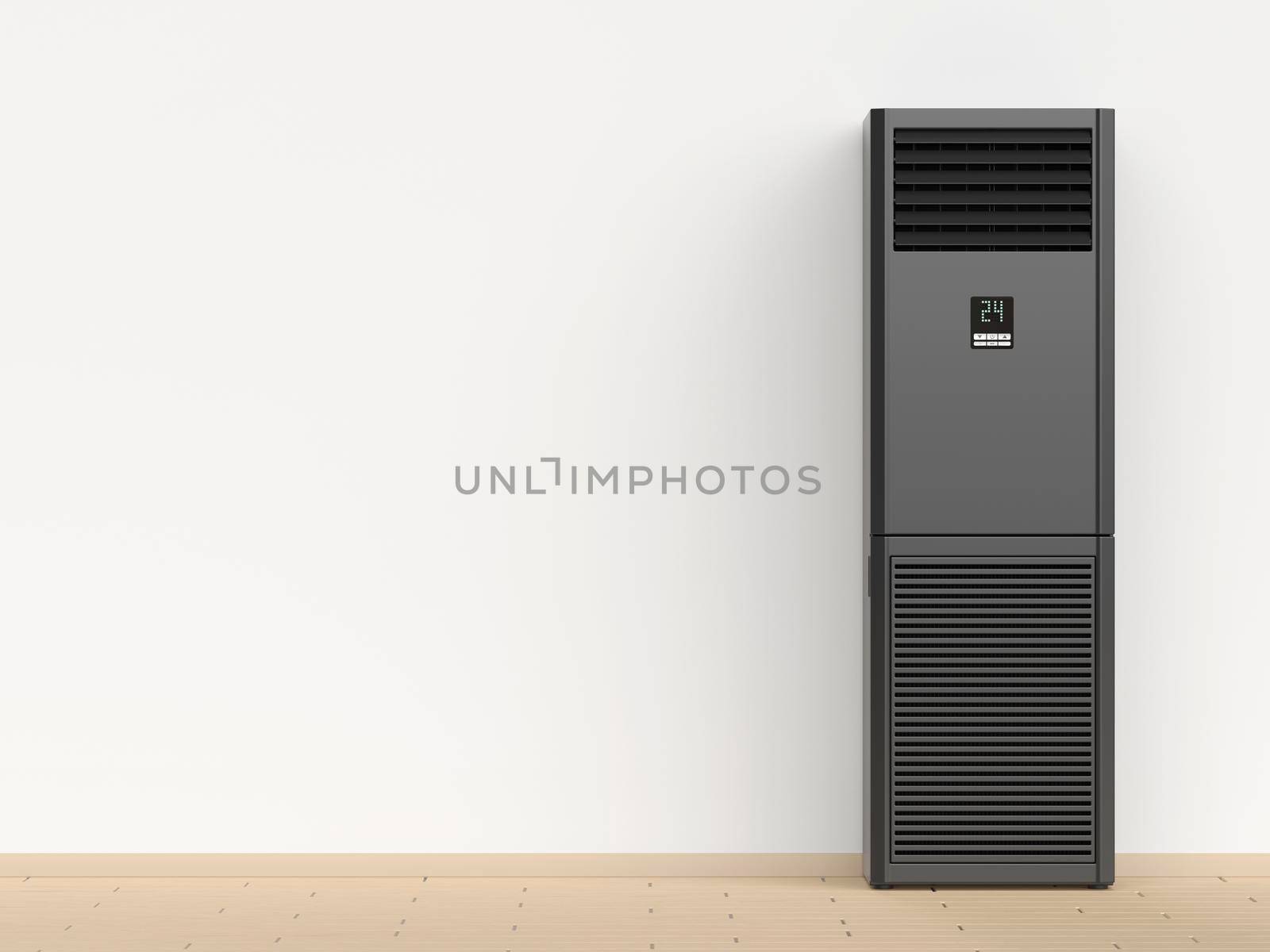 Black floor standing air conditioner by magraphics