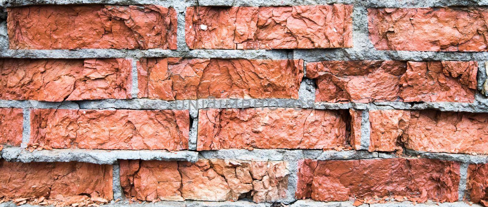 Red brick wall background by Hil