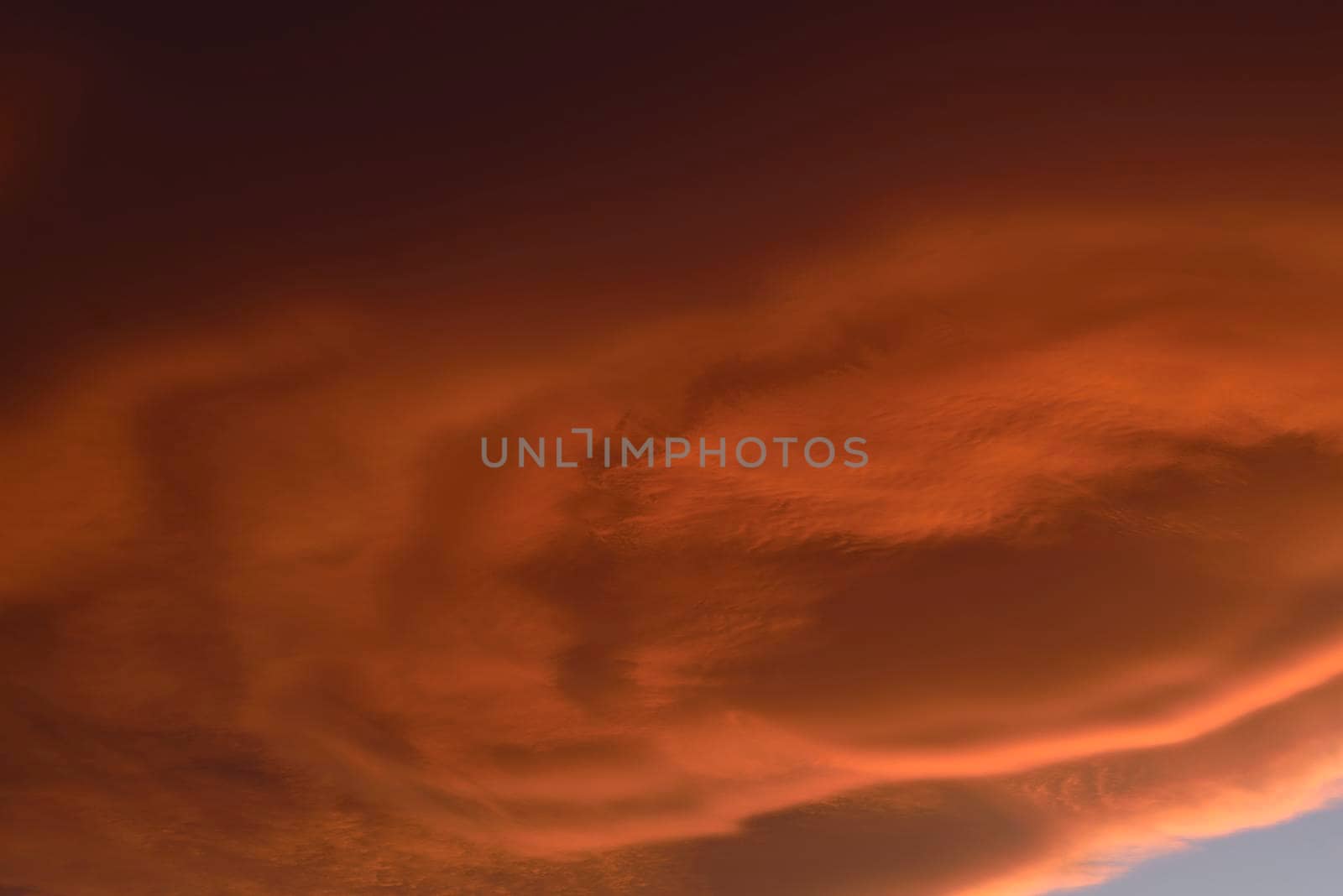 Sky light after sunset. orange background. Sunset. by raul_ruiz