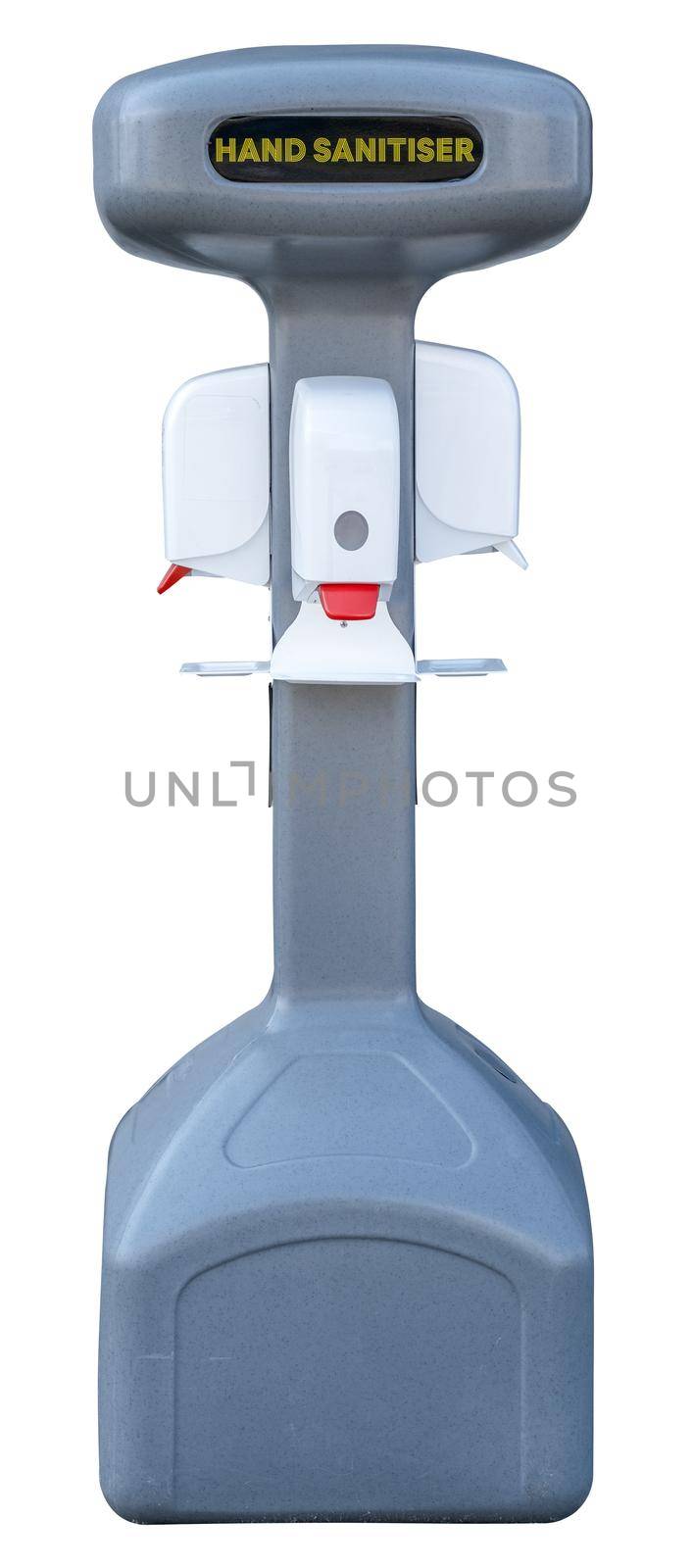 Isolated Hand Sanitizing Station For Use At A School Or Stadium Or Other Event