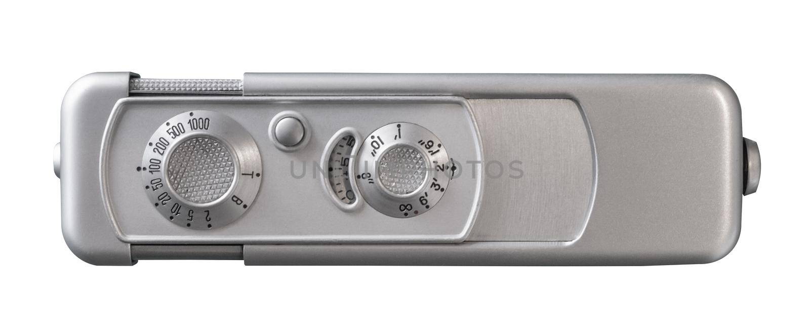 An Isolated Subminiature Spy Camera On A White Background