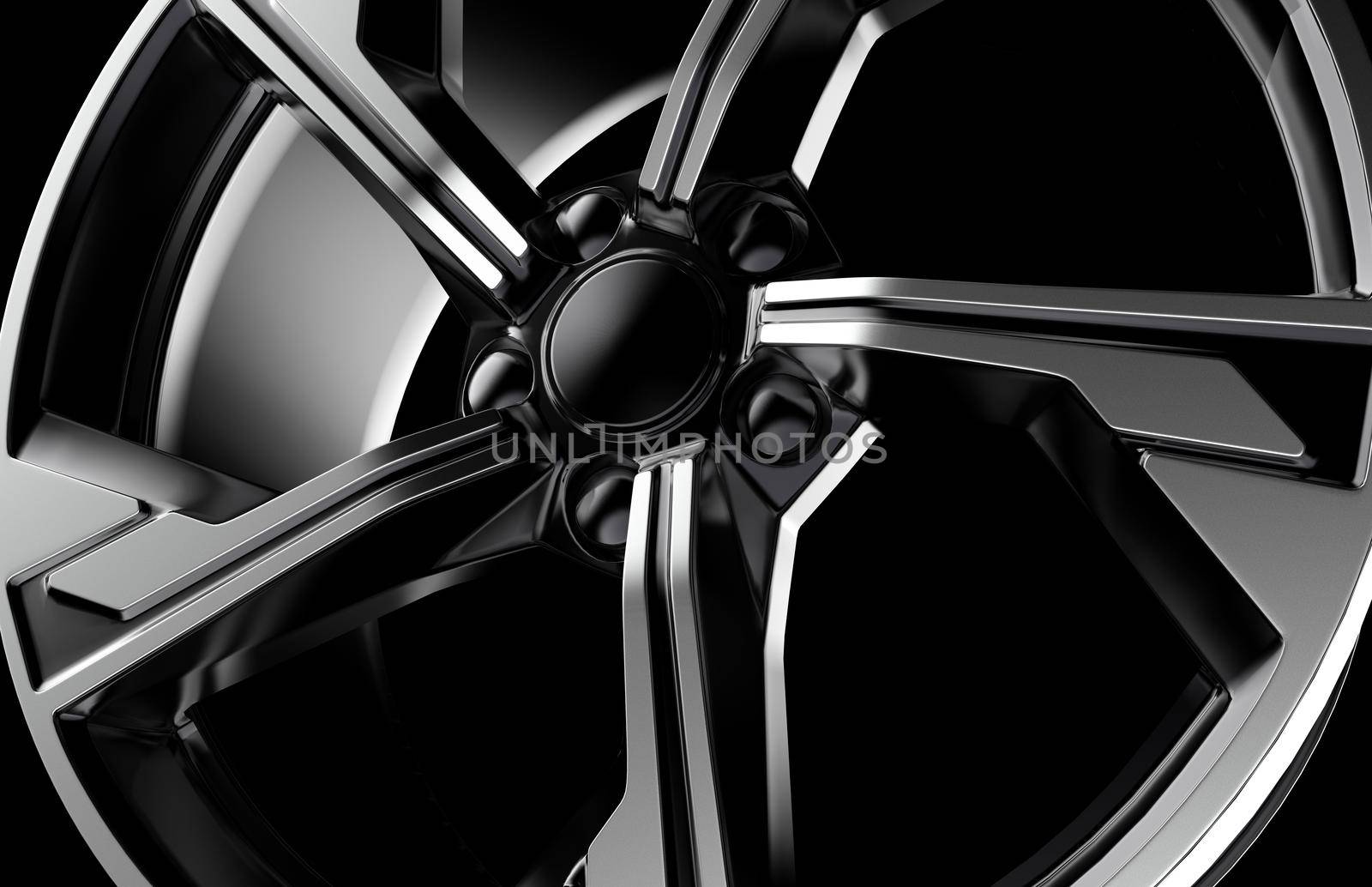 Close up of a beautiful rim. 3D illustration by cla78