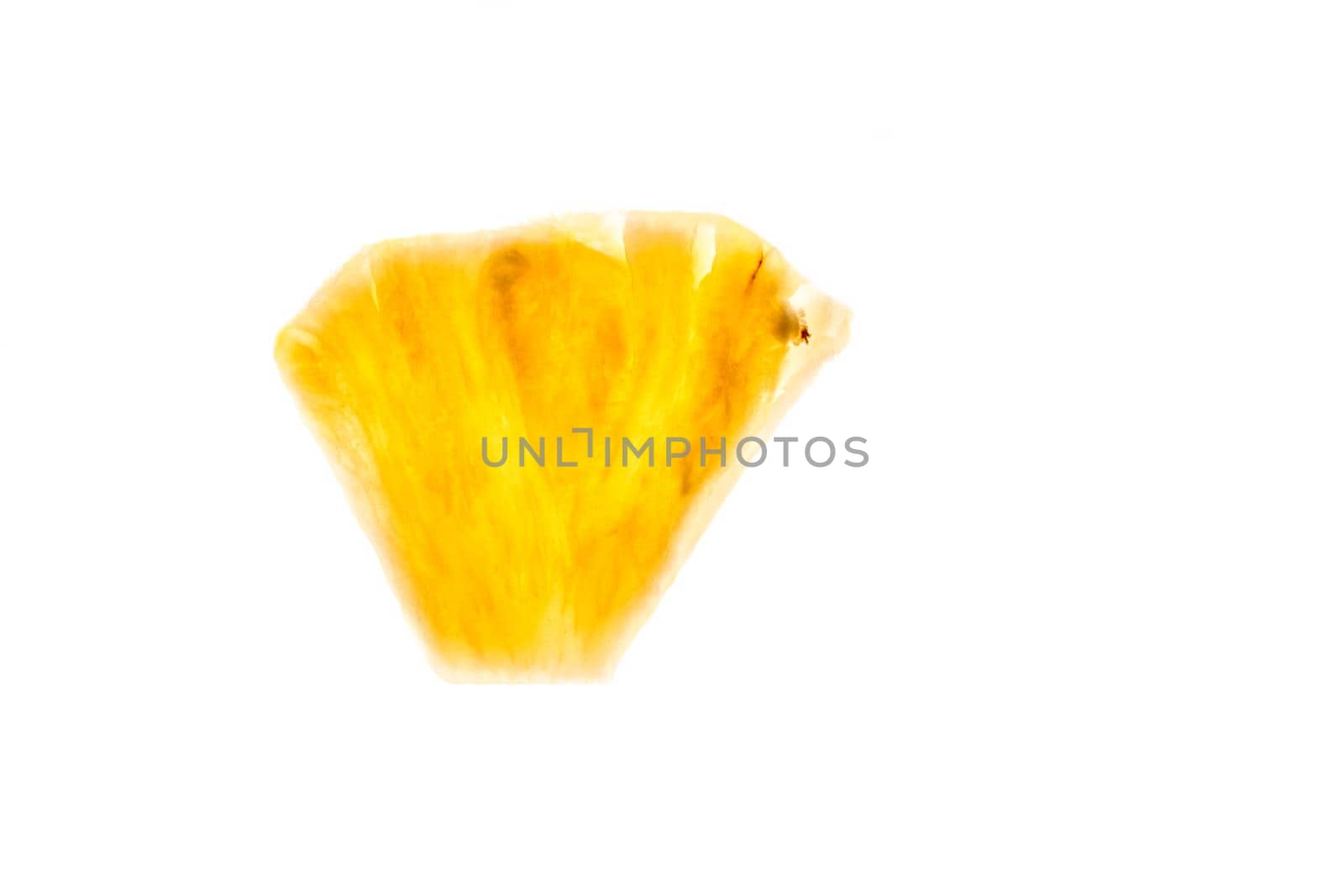 Pineapple chunk isolated on white background by nazarovsergey