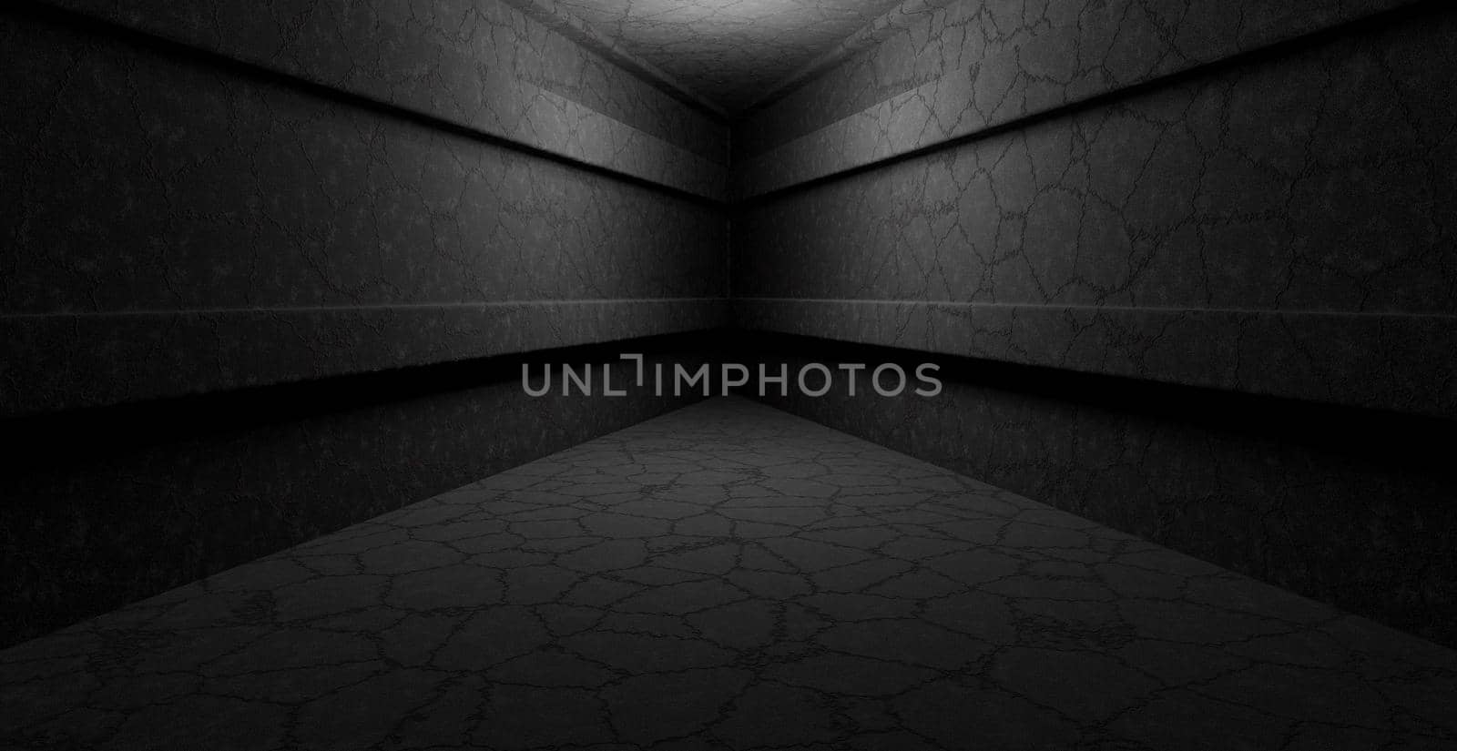 Futuristic Technology Club Background Grunge Underground Spotlight Gray Background Wallpaper Alien Futuristic Concept 3D Rendering