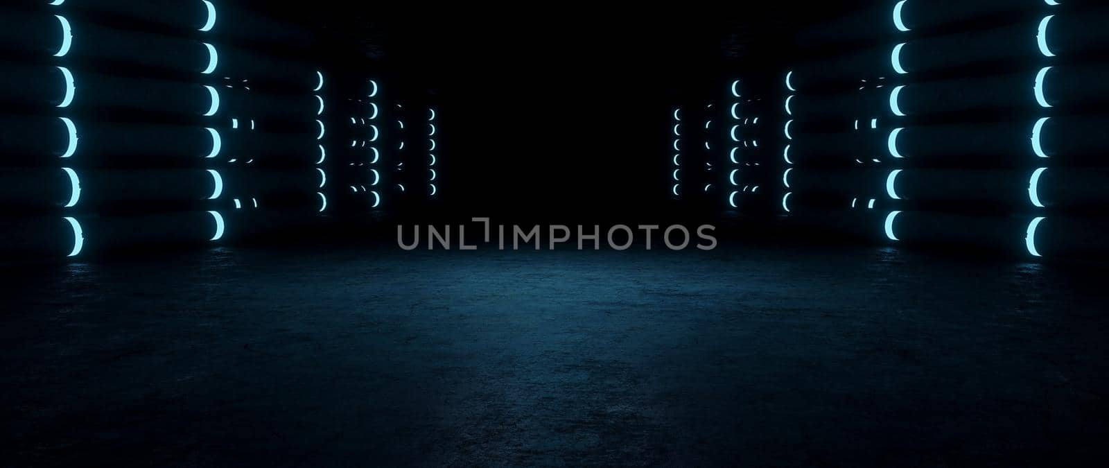 Elegant Club Underground Dimmed Black Abstract Background Concept Of The Future For Graphic Design 3D Illustration