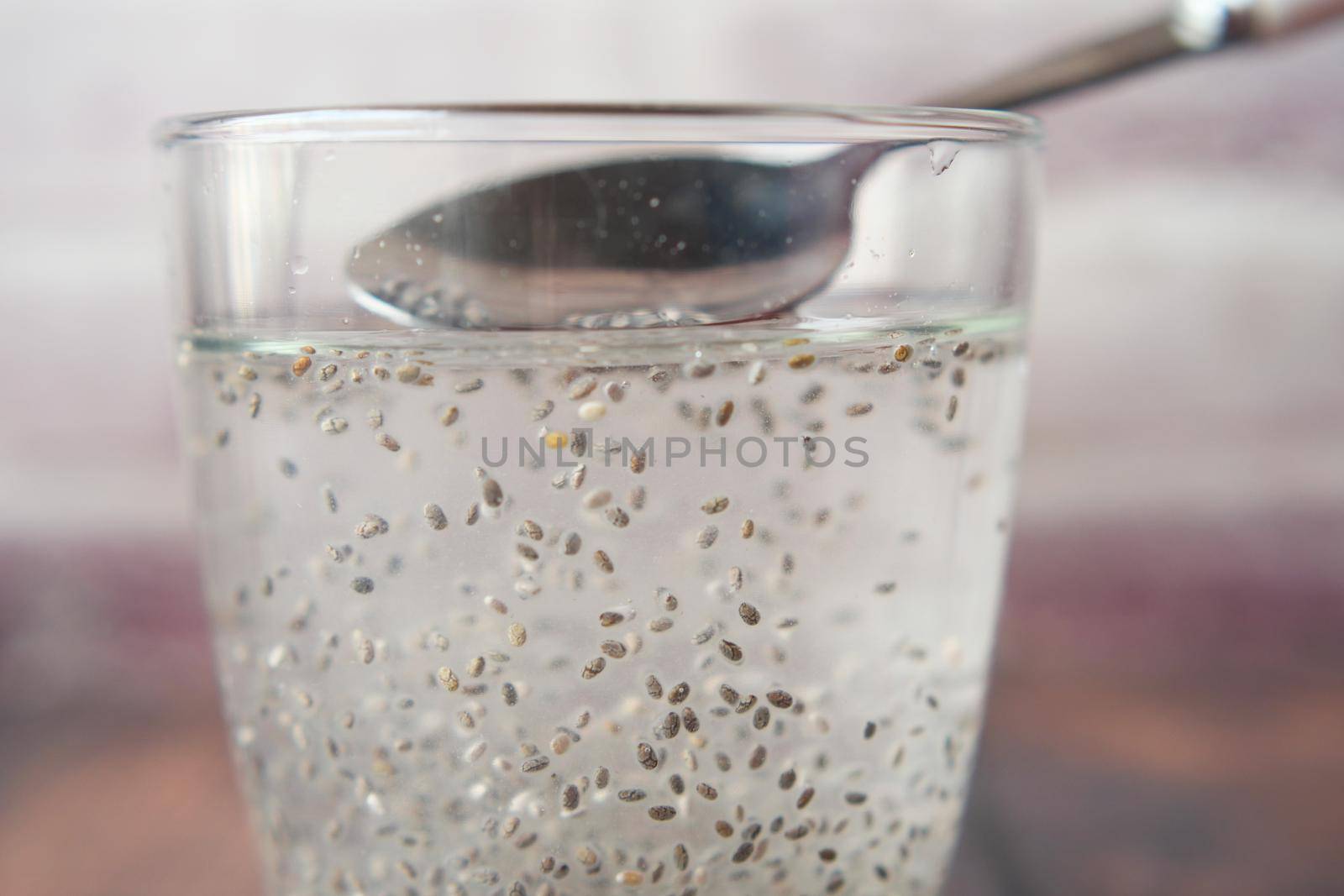 close up of chia seed in a container