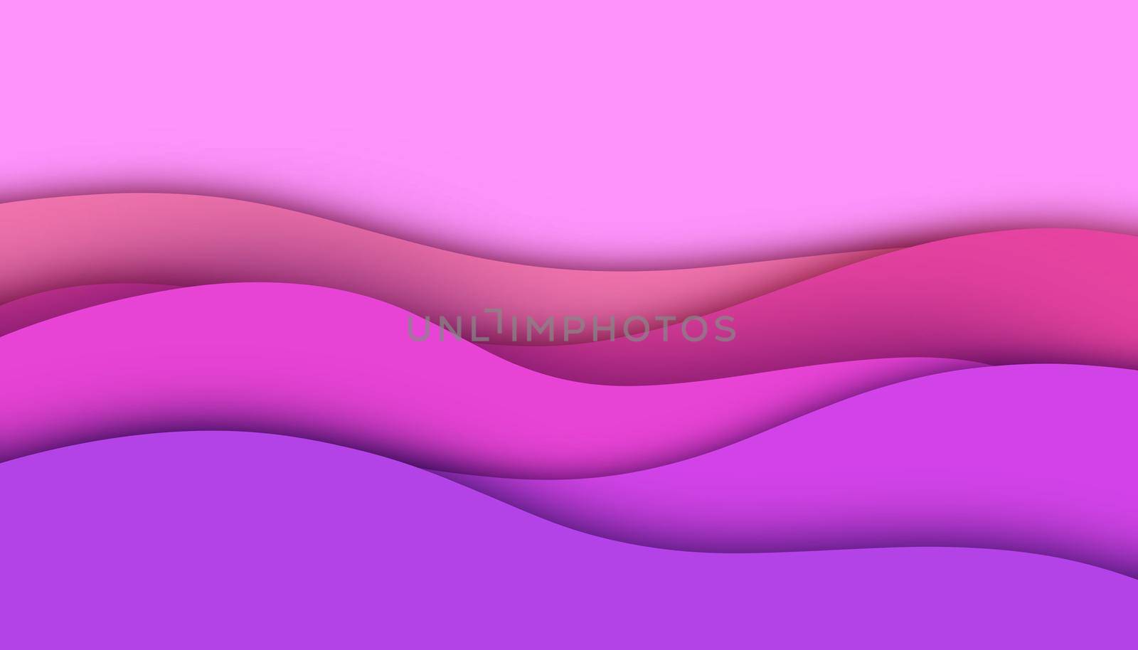 Abstract paper cut wavy pastel background. Simple minimalistic layered design with colourful waves. by iliris