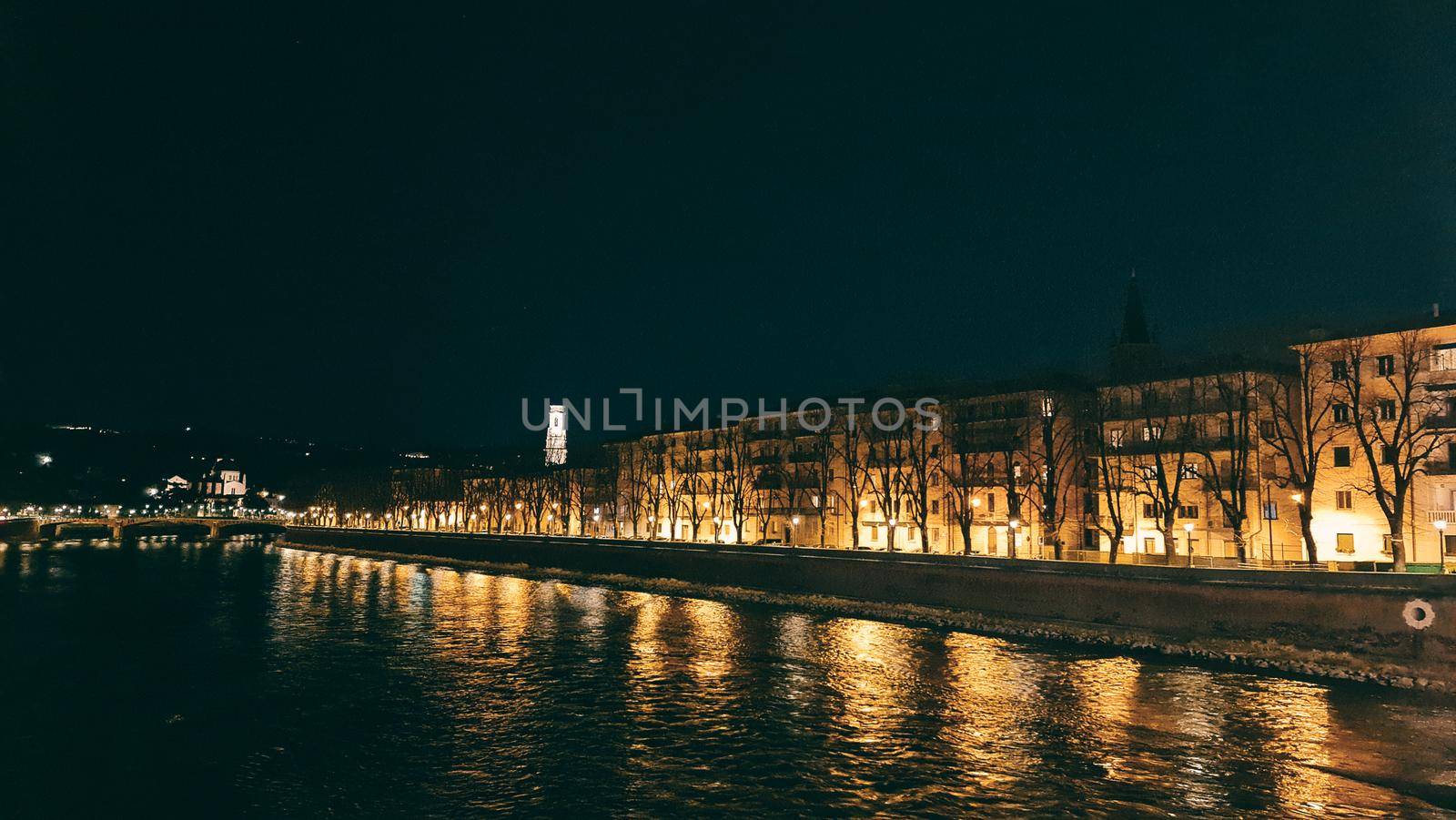 Verona, Italy - March 19, 2022: Beautiful photography of the Arena at Piazza Brà in Verona, a famous Roman amphitheater. Macro view of the old construction by day.