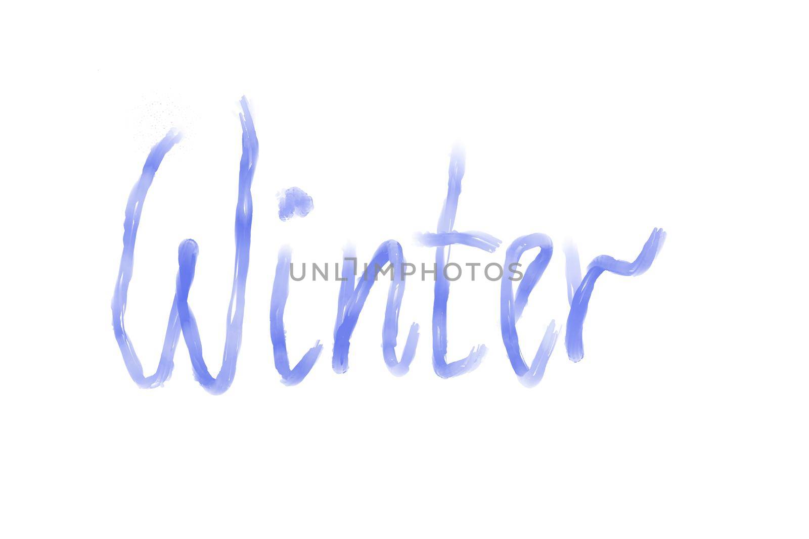 illustration of the blue texture imitation of watercolor paint