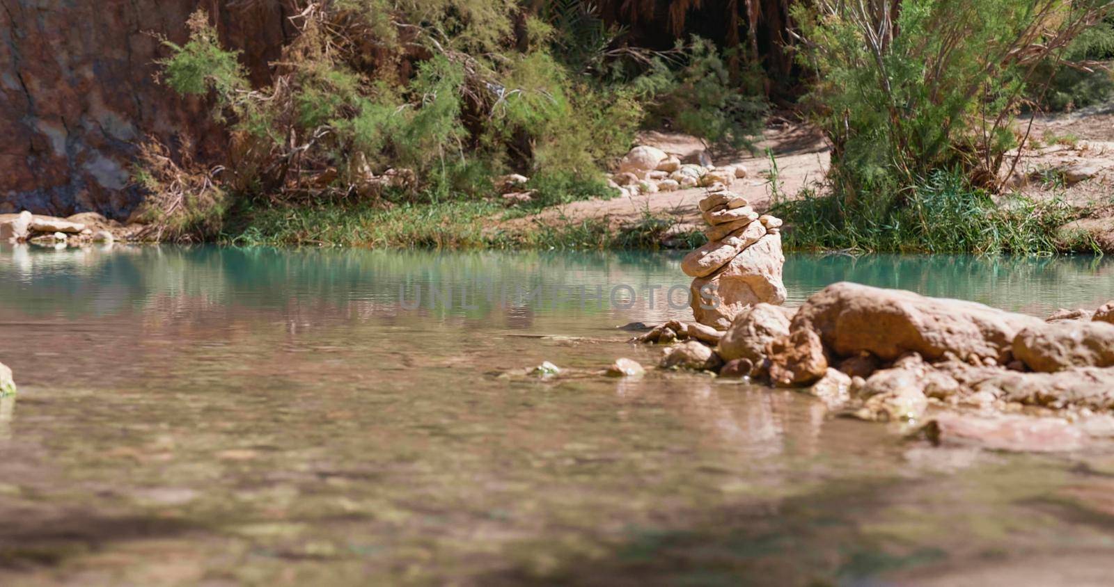 Chebika mountain oasis in Tunisia. by RecCameraStock