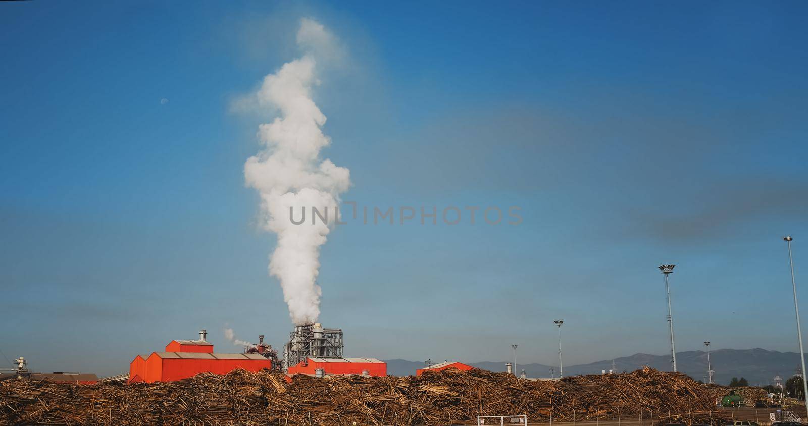 SMOKE Pollute Industry Atmosphere With Smoke Ecology pollution, by RecCameraStock