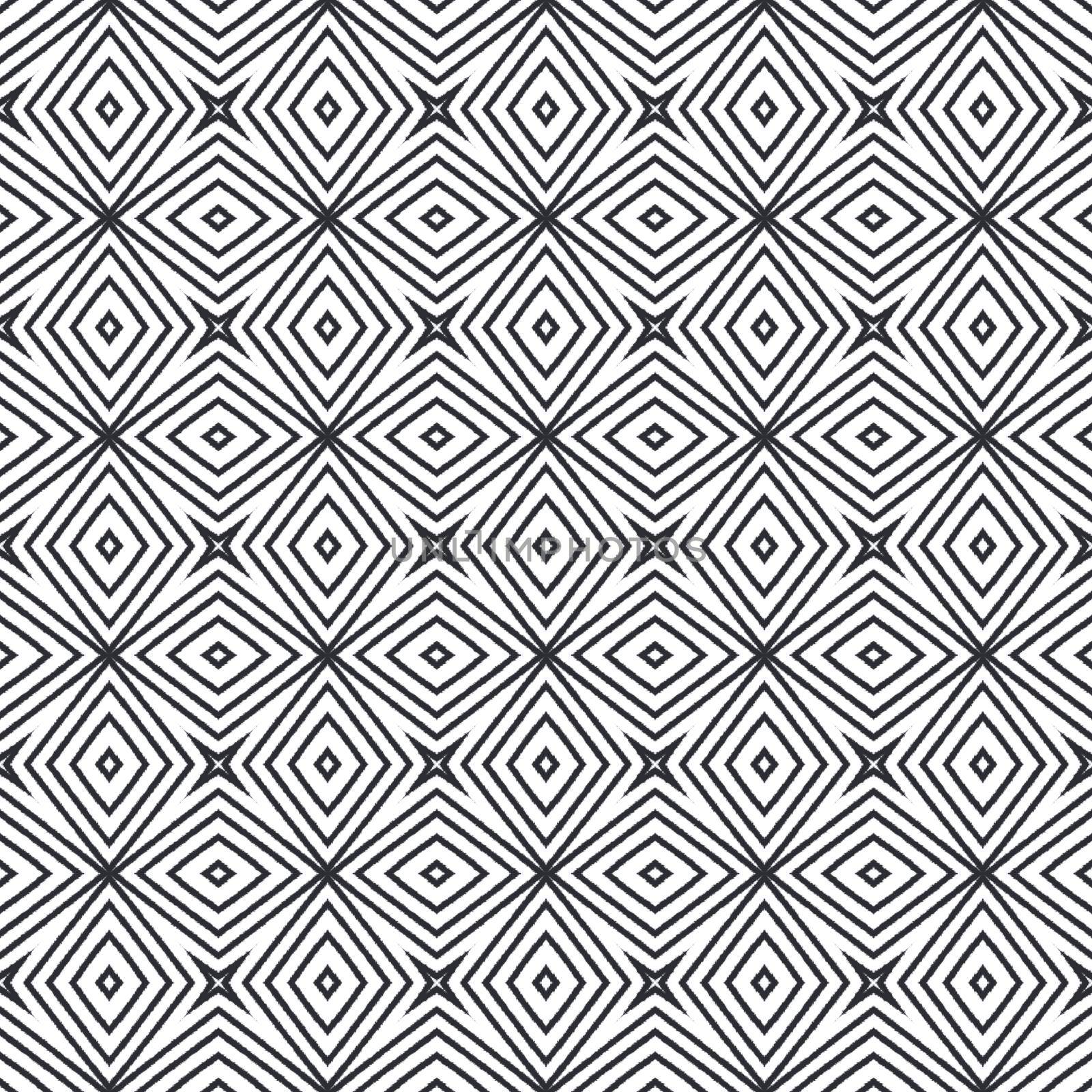Medallion seamless pattern. Black symmetrical kaleidoscope background. Textile ready outstanding print, swimwear fabric, wallpaper, wrapping. Watercolor medallion seamless tile.