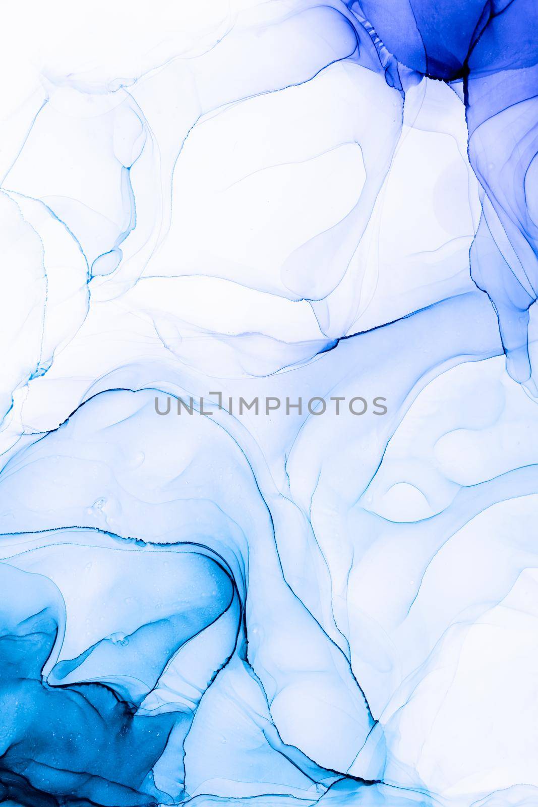 Marble ink abstract art from exquisite original painting for abstract background . Painting was painted on high quality paper texture to create smooth marble background pattern of ombre alcohol ink .