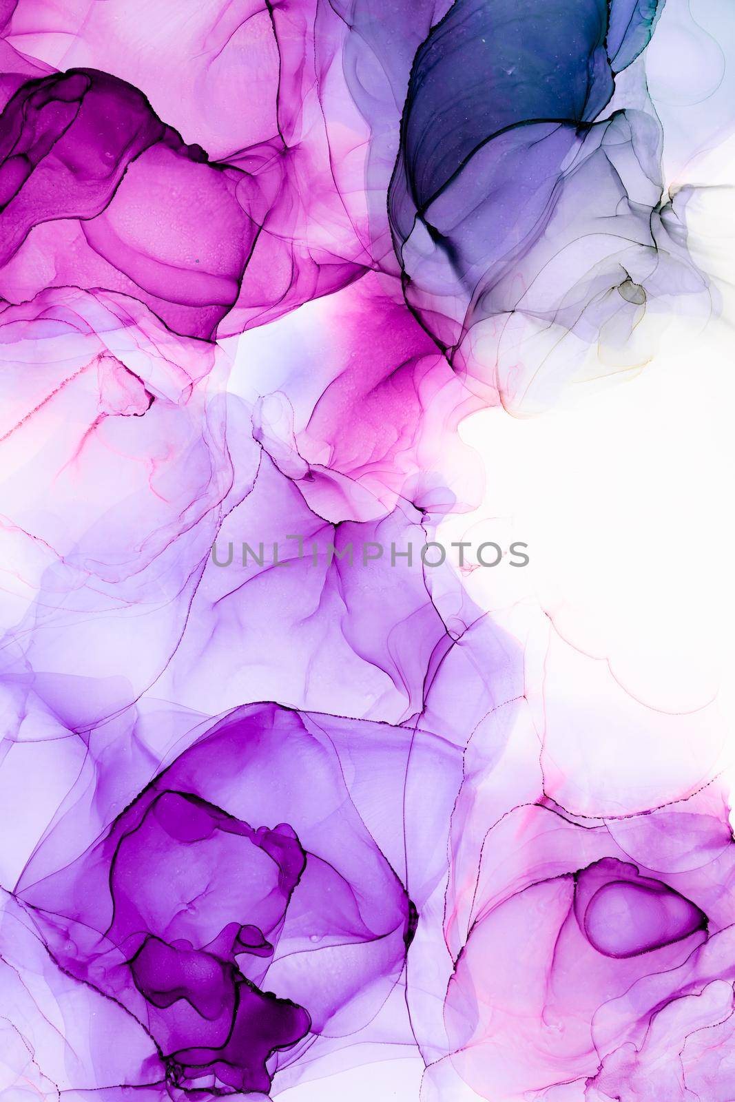 Marble ink abstract art from exquisite original painting for abstract background . Painting was painted on high quality paper texture to create smooth marble background pattern of ombre alcohol ink .