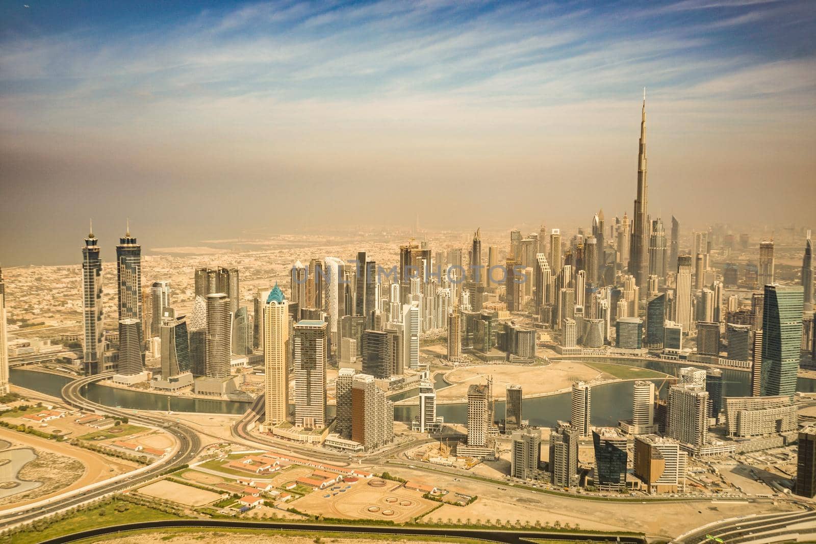 City landscape of Dubai (United Arab Emirates). Shooting Location: Dubai