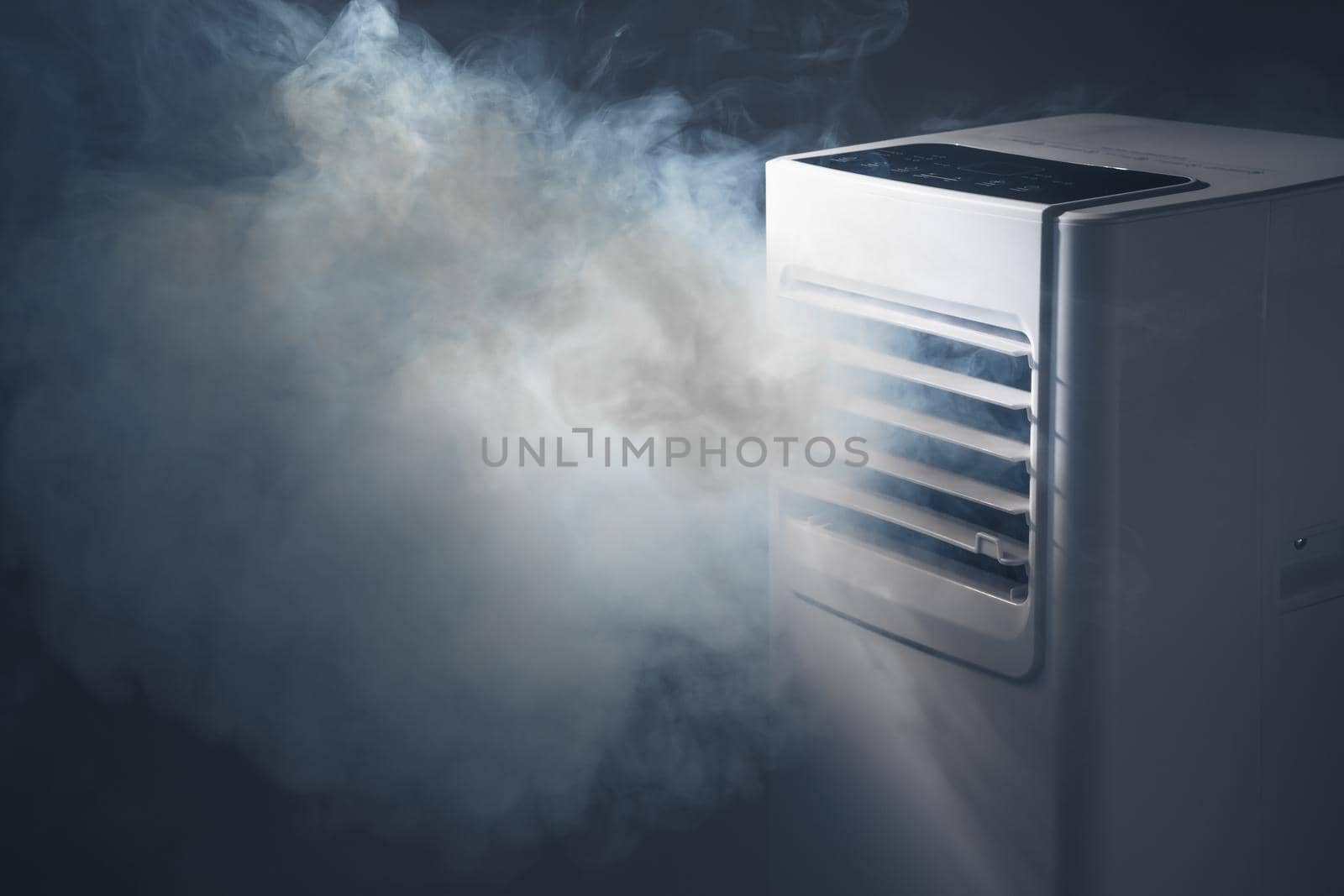 air filtration system removes smoke, close-up view to the air inlet louvers by nikkytok