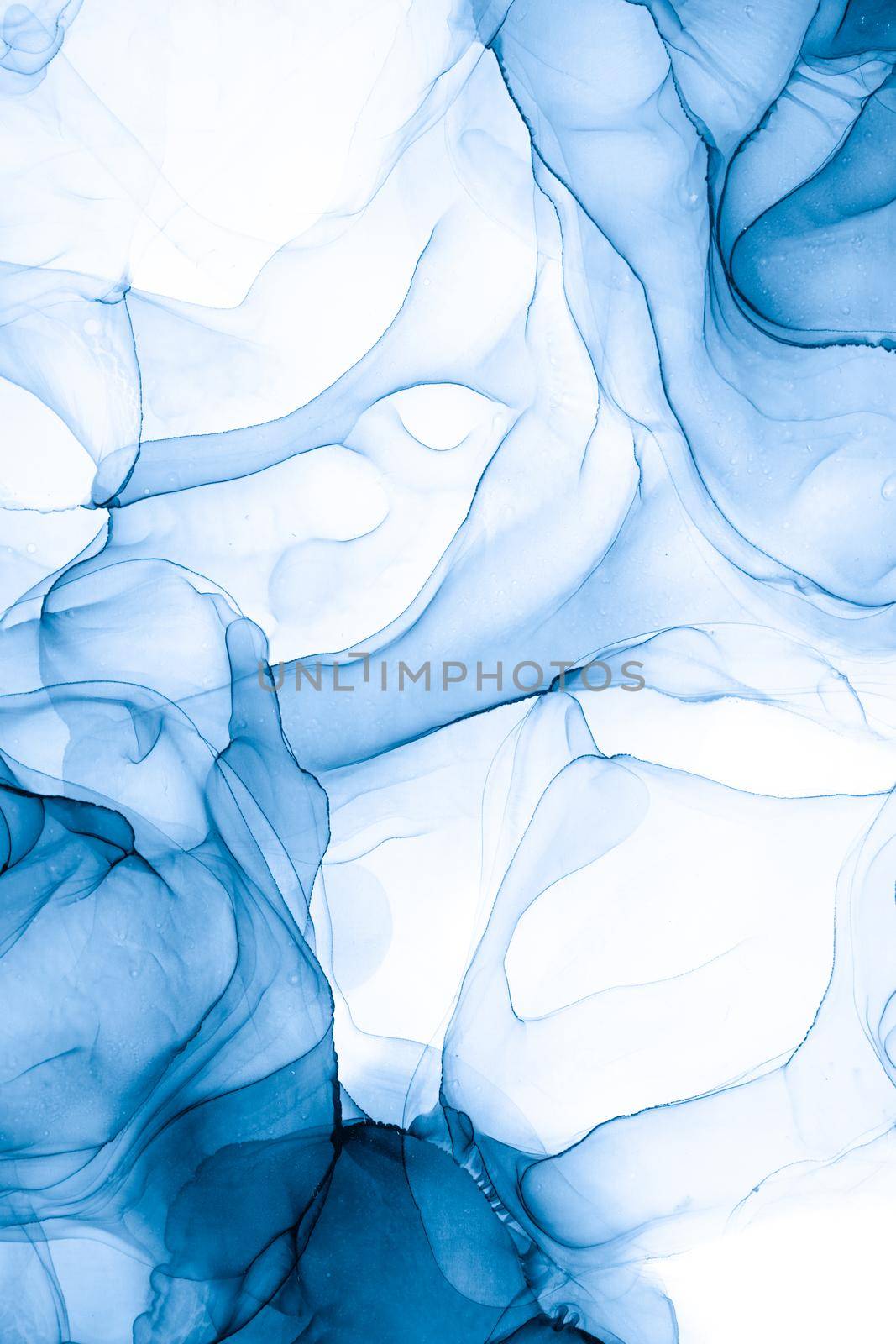 Marble ink abstract art from exquisite original painting for abstract background . Painting was painted on high quality paper texture to create smooth marble background pattern of ombre alcohol ink .