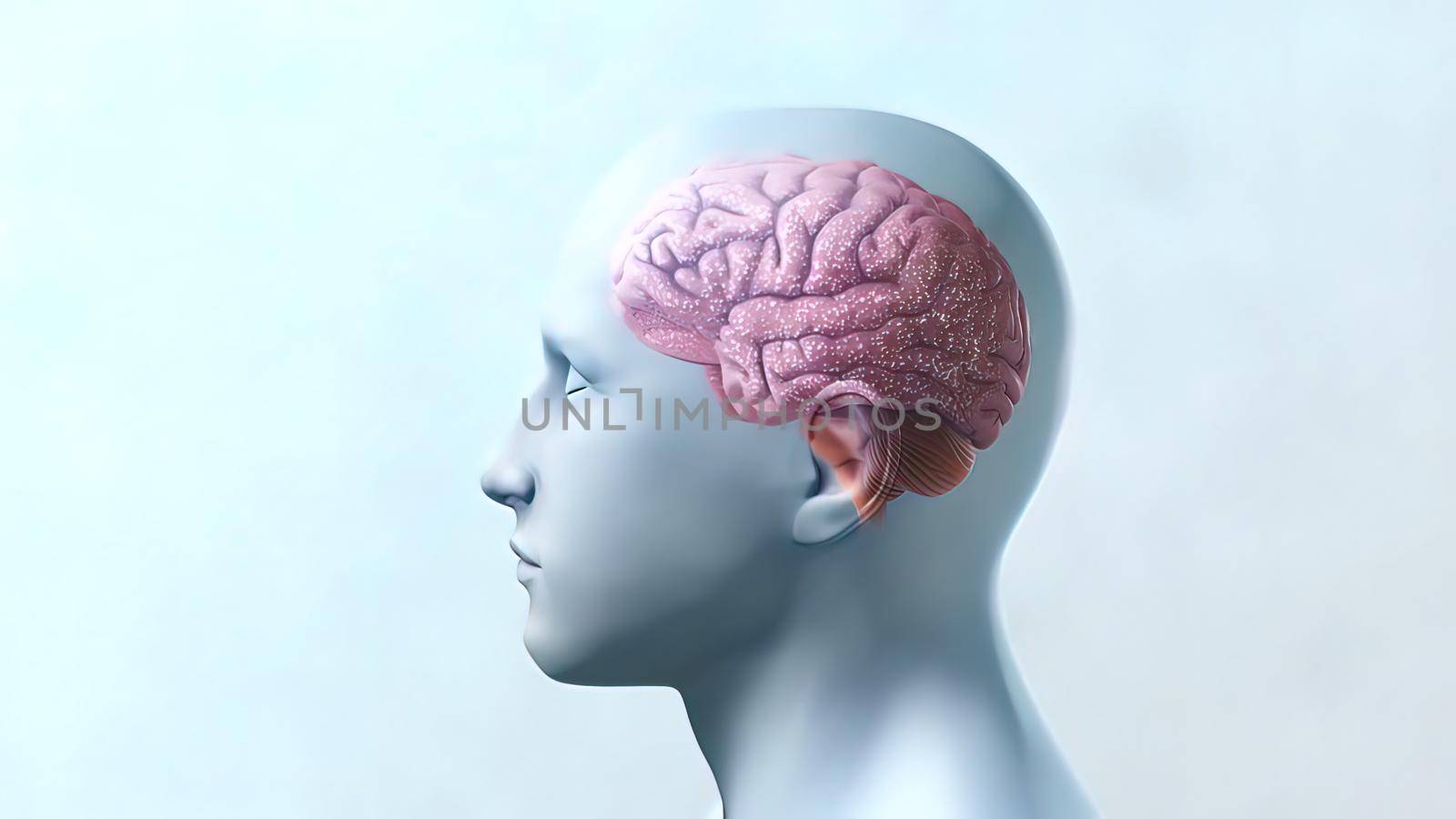 Neurons (also called neurones or nerve cells) are the fundamental units of the brain and nervous system, 3d illustration