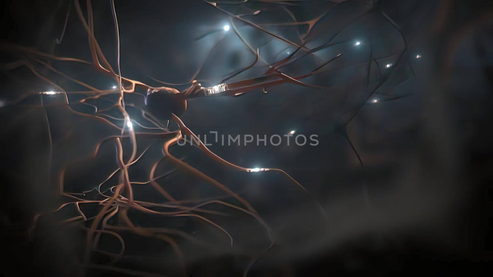 Neuron and synapses by creativepic