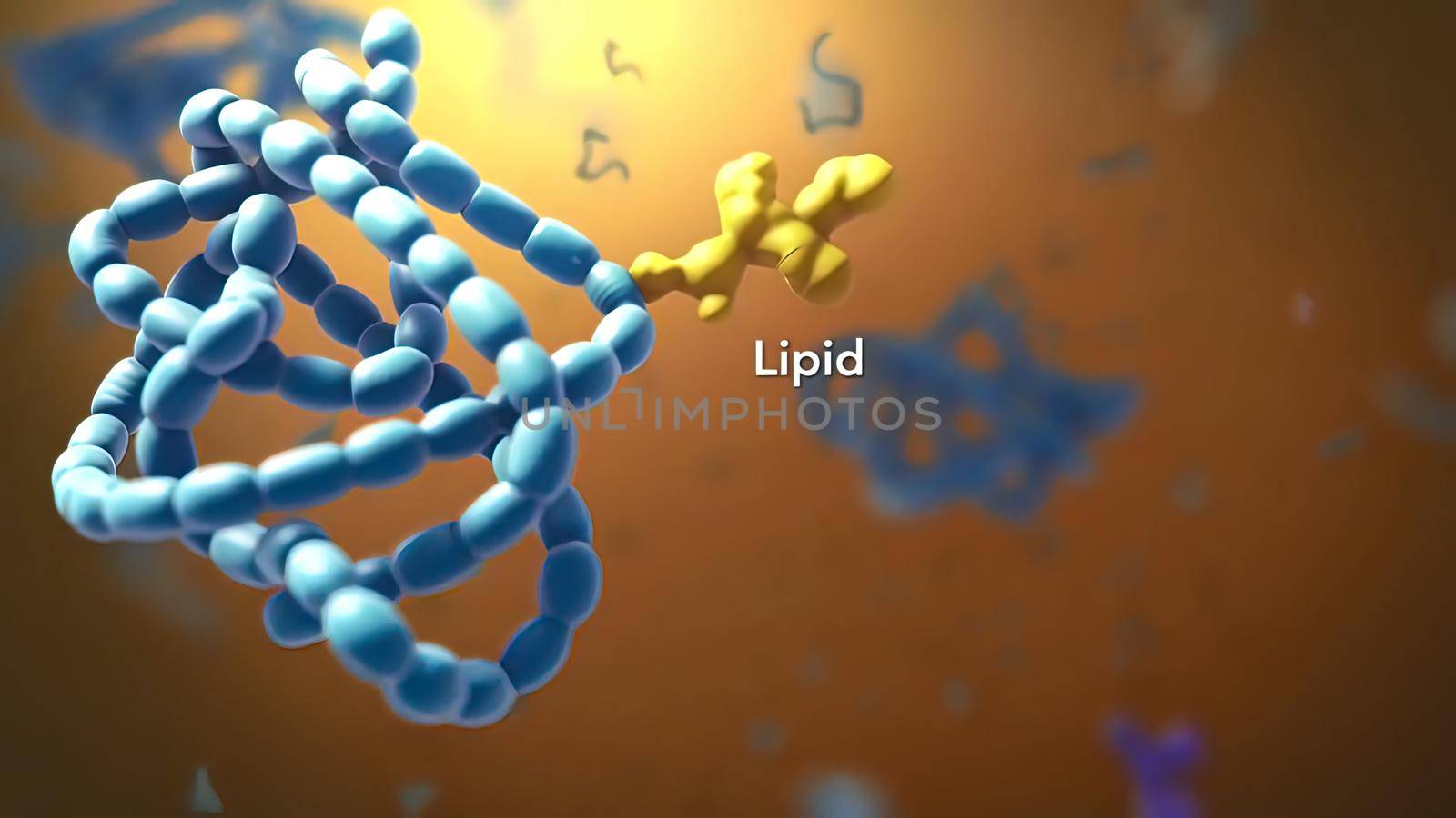 into molecular structure Molecules. Molecules that are laid out in an orderly row. 3D illustration. Alpha matte channel included in the end of the clip.