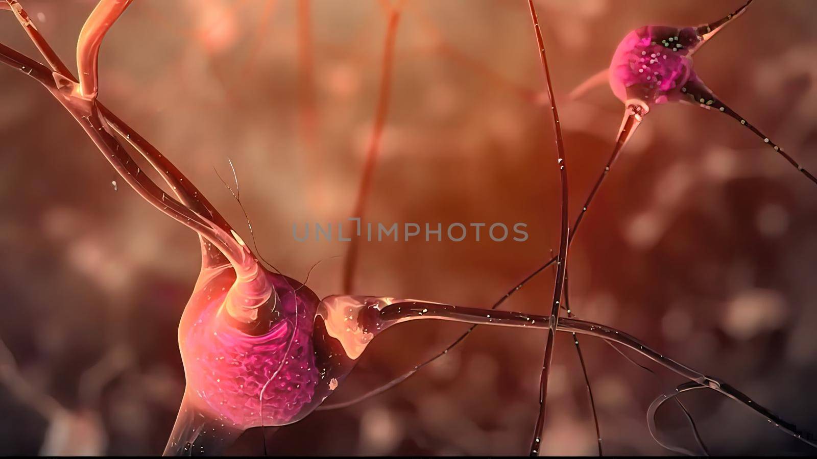 Neuron and synapses by creativepic