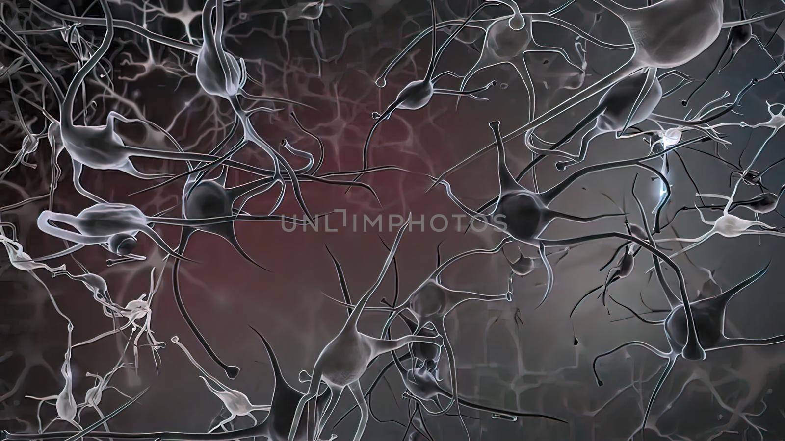 Neural Brain Activity synapse network 3D by creativepic