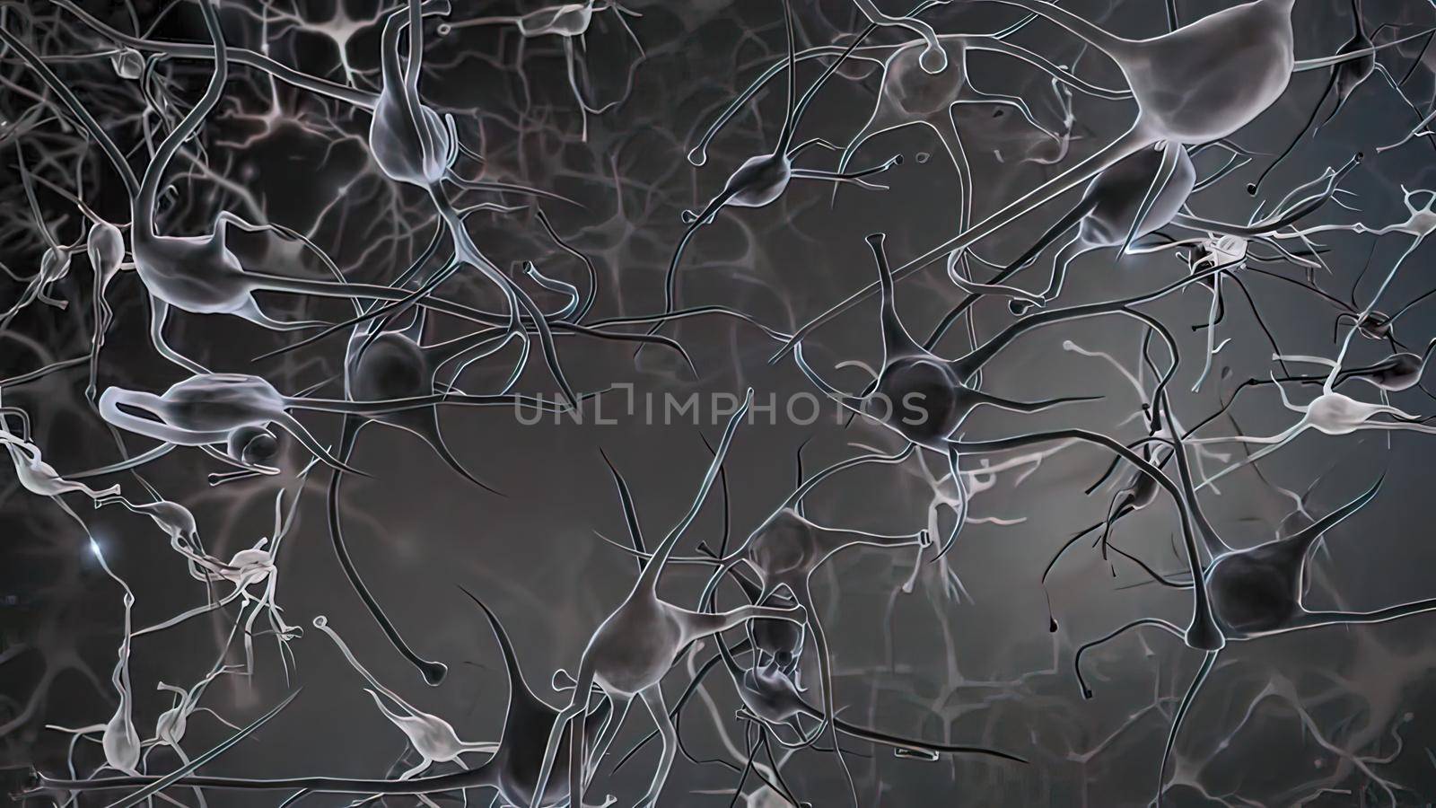 Neural Brain Activity synapse network 3D by creativepic