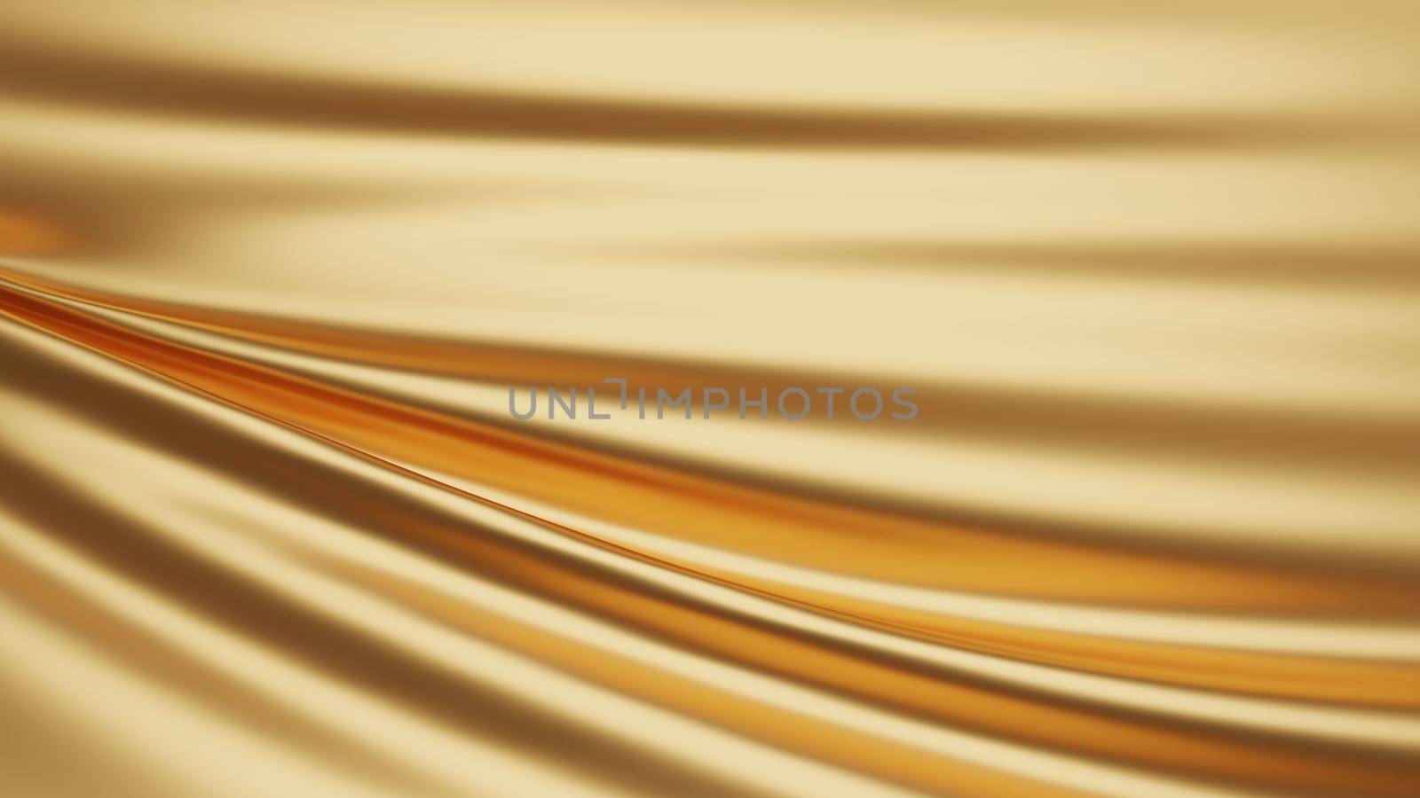 Golden fabric background 3d render