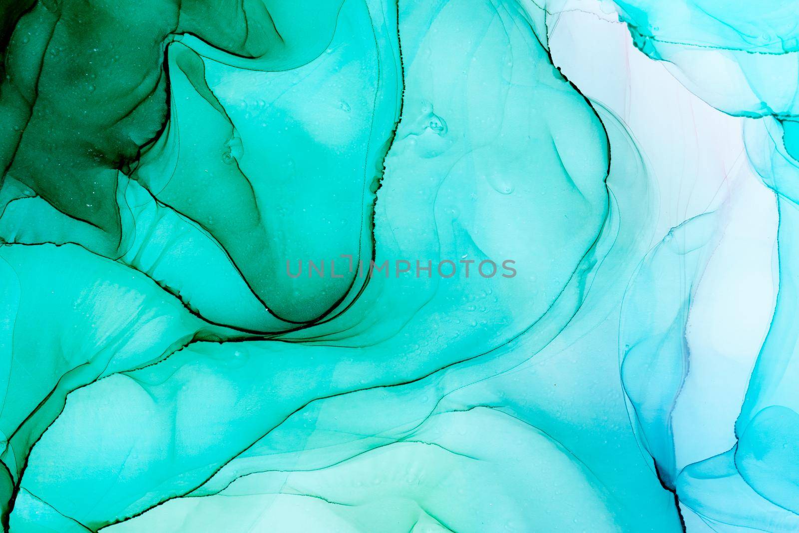 Marble ink abstract art from exquisite original painting for abstract background . Painting was painted on high quality paper texture to create smooth marble background pattern of ombre alcohol ink .