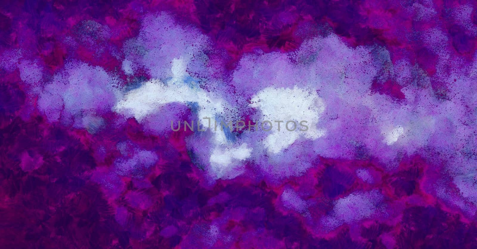 Cosmic illustration. Beautiful colorful space background. Watercolor