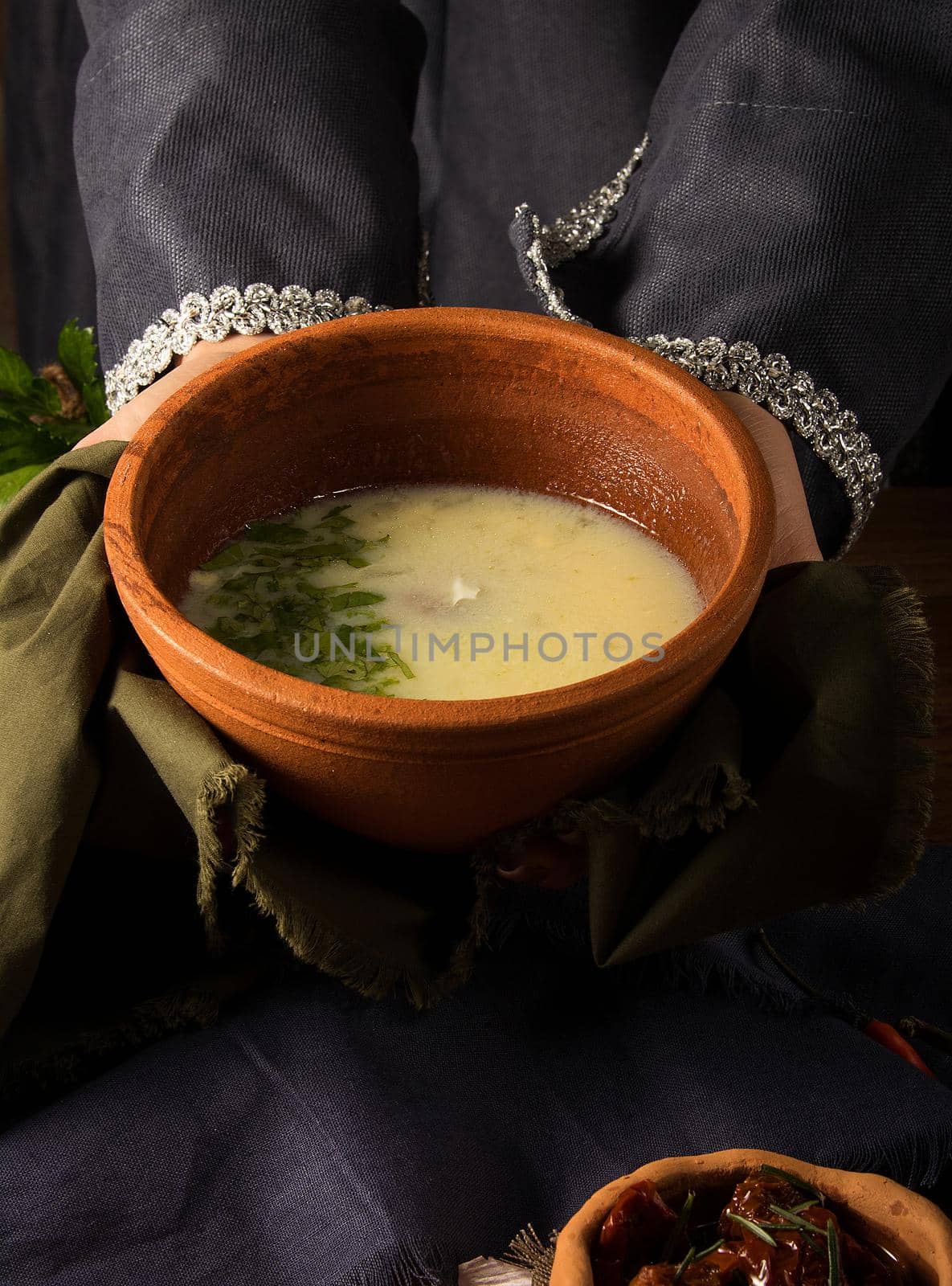 Shot of a dish in hands by A_Karim