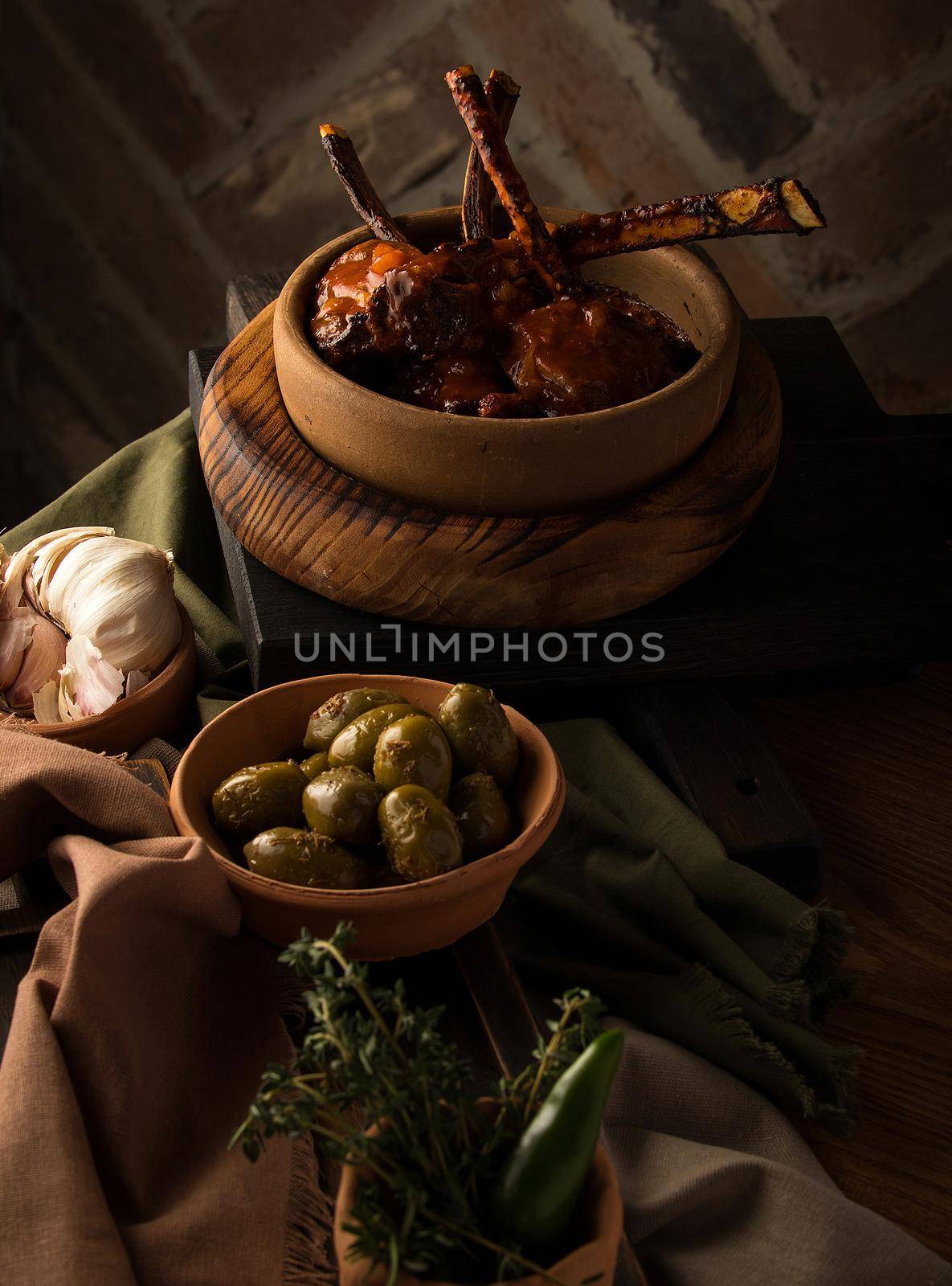 Vertical shot of a tomahawk steak by A_Karim