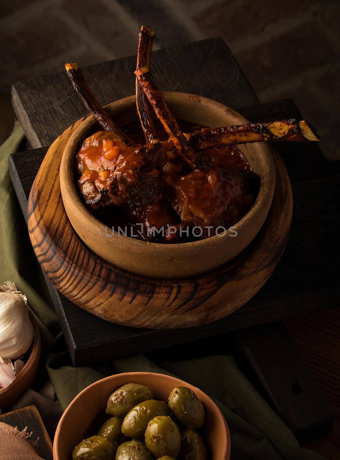 Vertical shot of a tomahawk steak by A_Karim