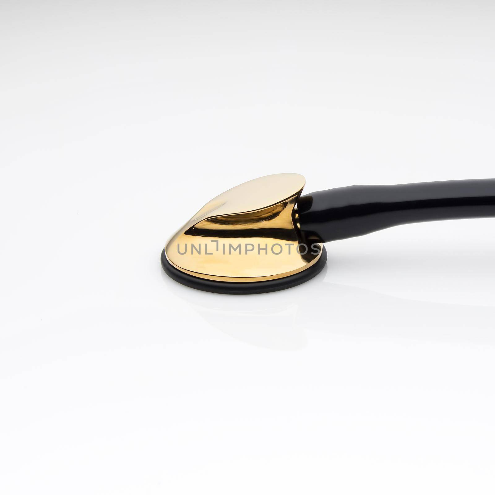 Diaphragm of medical stethoscope isolated on a white background by A_Karim