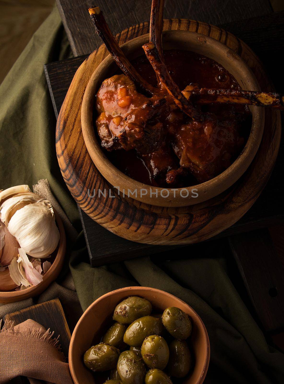 Vertical shot of a tomahawk steak by A_Karim